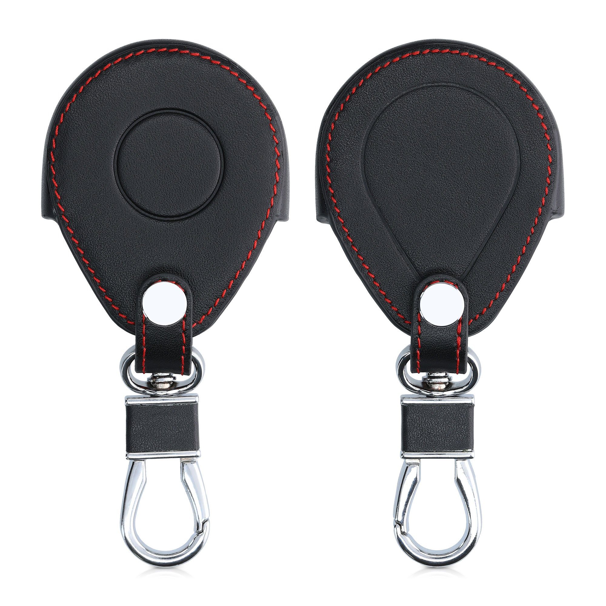 kwmobile Schlüsseltasche Autoschlüssel Kunstleder Hülle für Harley Davidson Motorradschlüssel, Schlüsselhülle Schlüssel Case Cover Rot