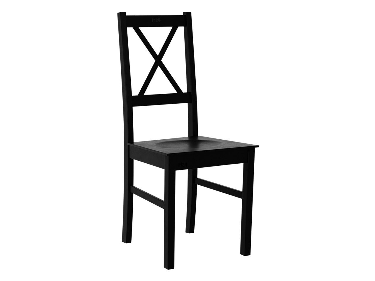 MIRJAN24 Stuhl Nilo X DX (1 Stück), aus Buchenholz, 43x40x94 cm Schwarz