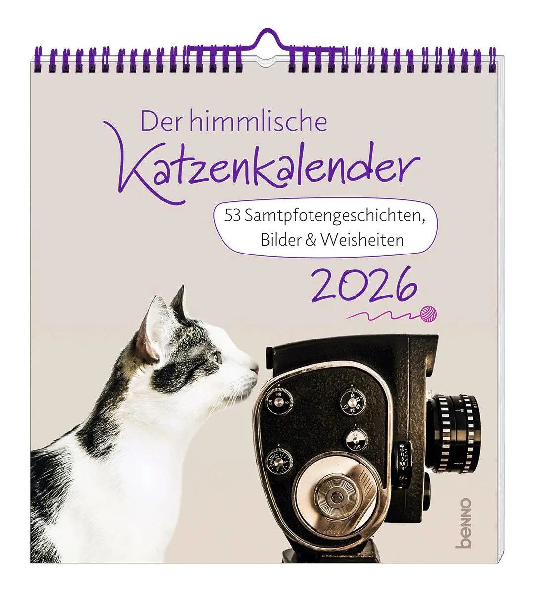 St. Benno Verlag Wandkalender Der himmlische Katzenkalender 2026