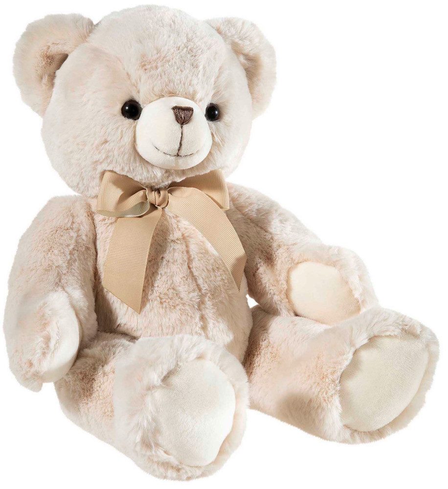 Heunec® Plüschfigur Plüsch Bär mit Schleife beige 26cm