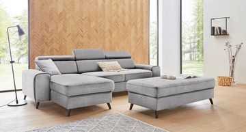 exxpo - sofa fashion Ecksofa Forza, inklusive Kopf- bzw. Rückenverstellung, wahlweise mit Bettfunktion