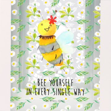 Mr. & Mrs. Panda Gartenleuchte Biene Blume - Transparent - Geschenk, Gartenlampe, Gartenleuchte, Hum