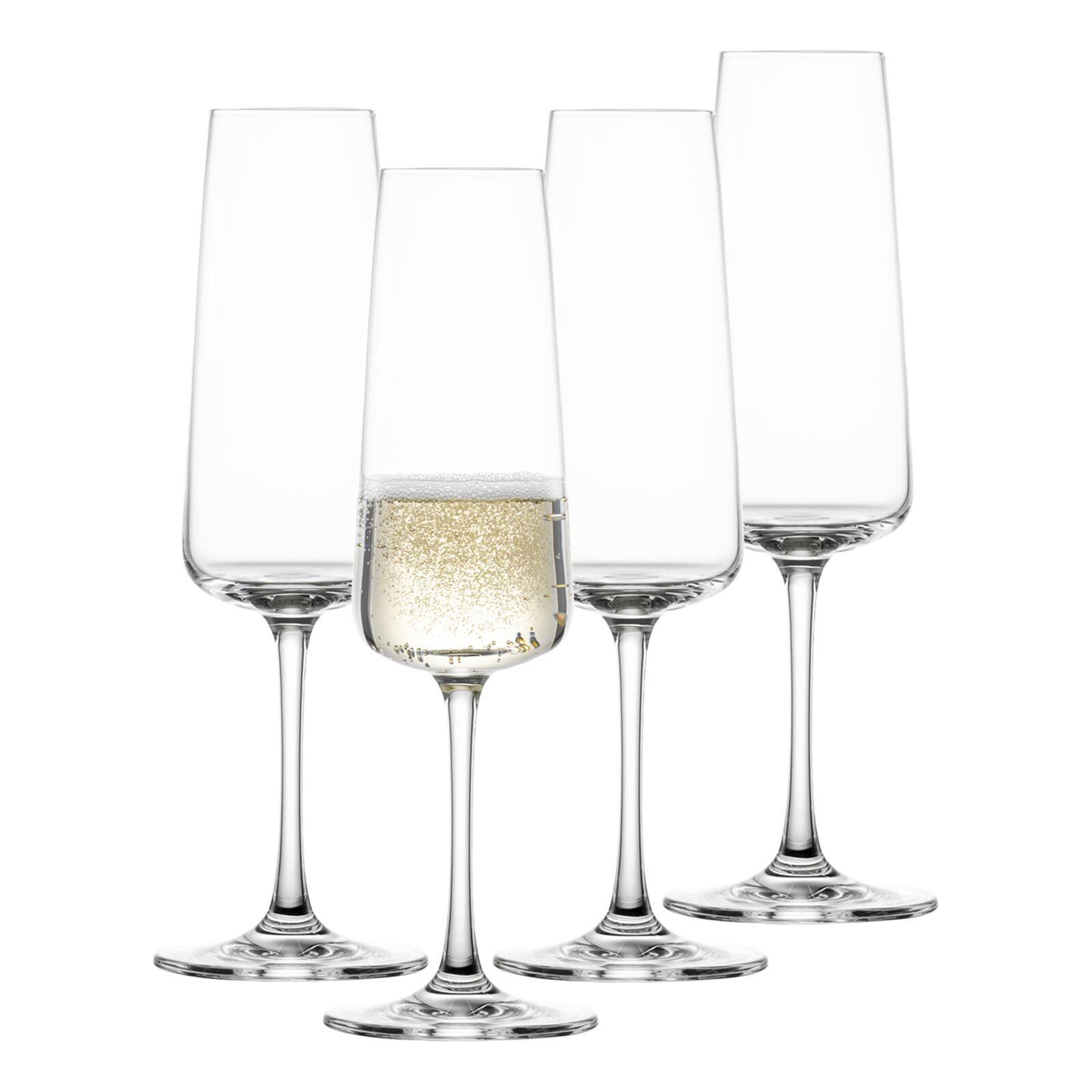 SCHOTT-ZWIESEL Sektglas MioVino Sektgläser 260 ml 4er Set, 4-tlg., Glas
