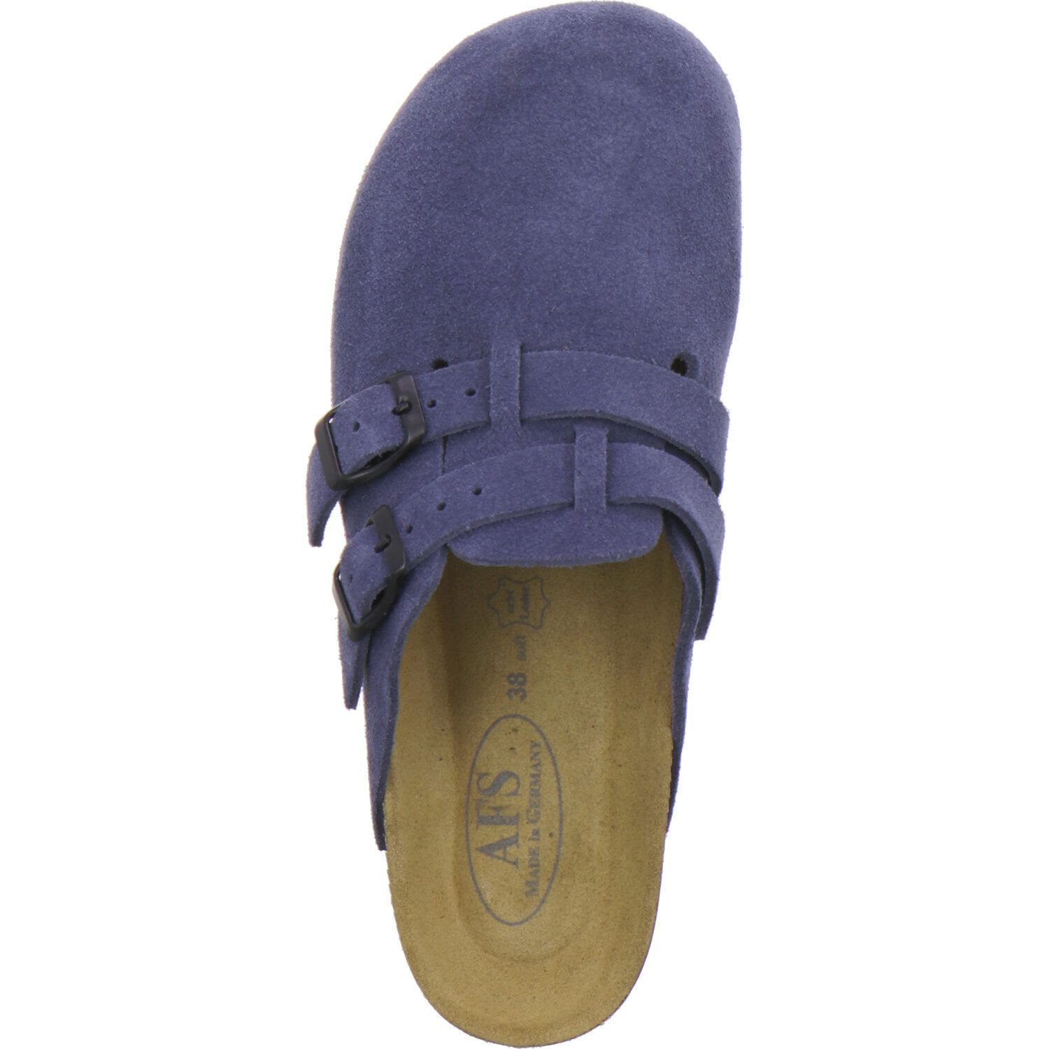 AFS-Schuhe 290253 Clogs Pantolette für Damen aus Leder mit Fußbett, Hausschuhe Made in Germany