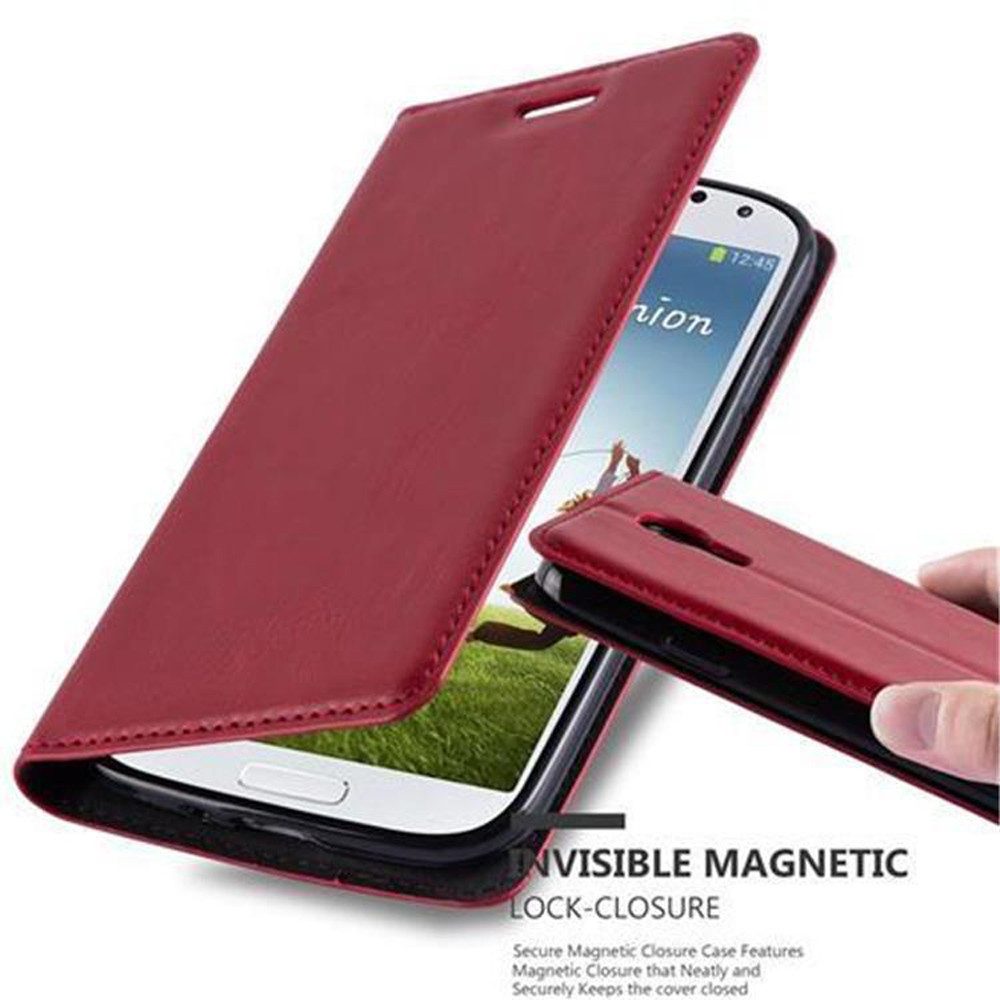 Cadorabo Handyhülle für Samsung Galaxy S4 Hülle Samsung Galaxy S4, Hülle Schutzhülle mit Standfunktion, Magnetverschluss und Kartenfach