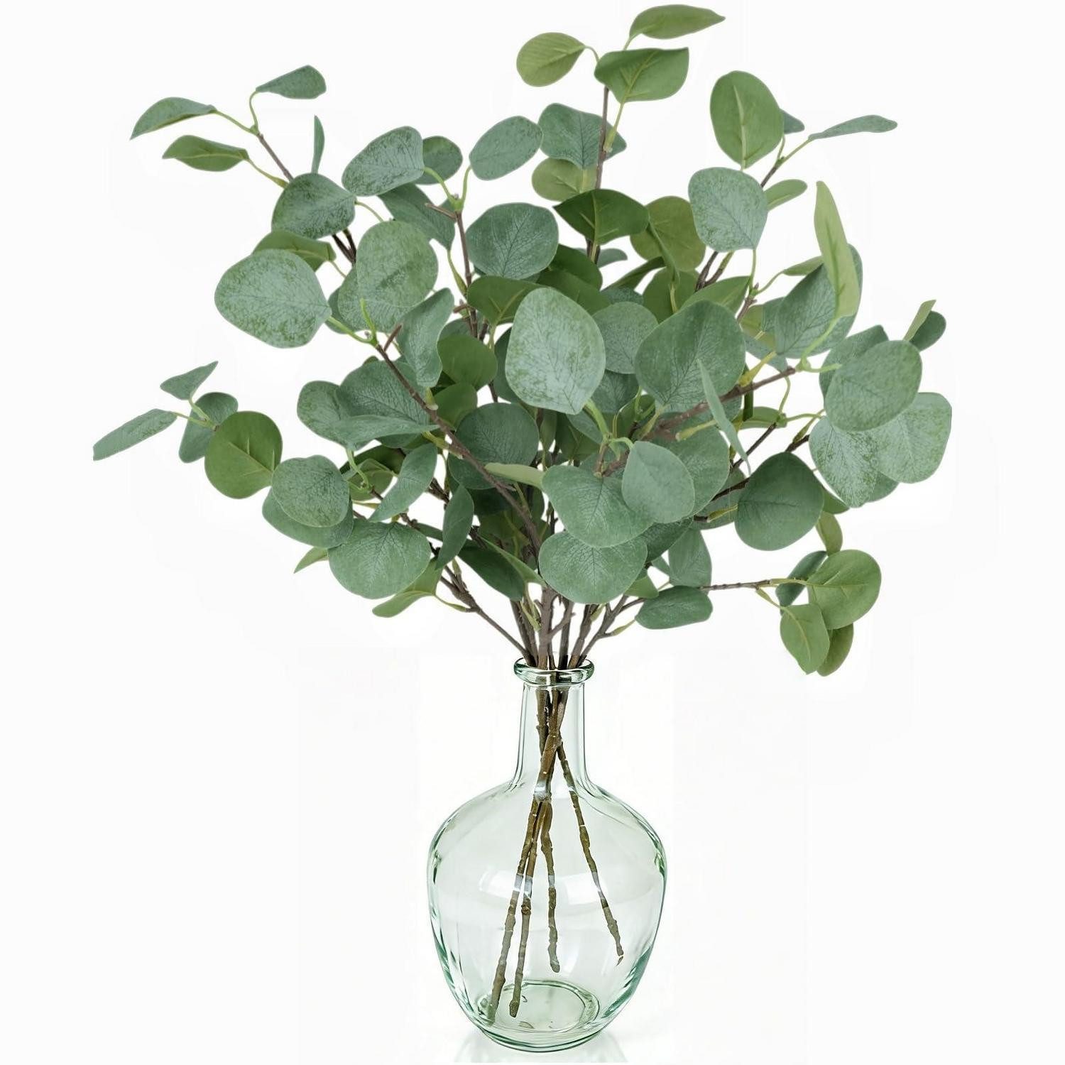 Kunstzweig Künstliche Eukalyptus Zweige Grün 68cm 4St, LuxusKollektion, Höhe 69 cm