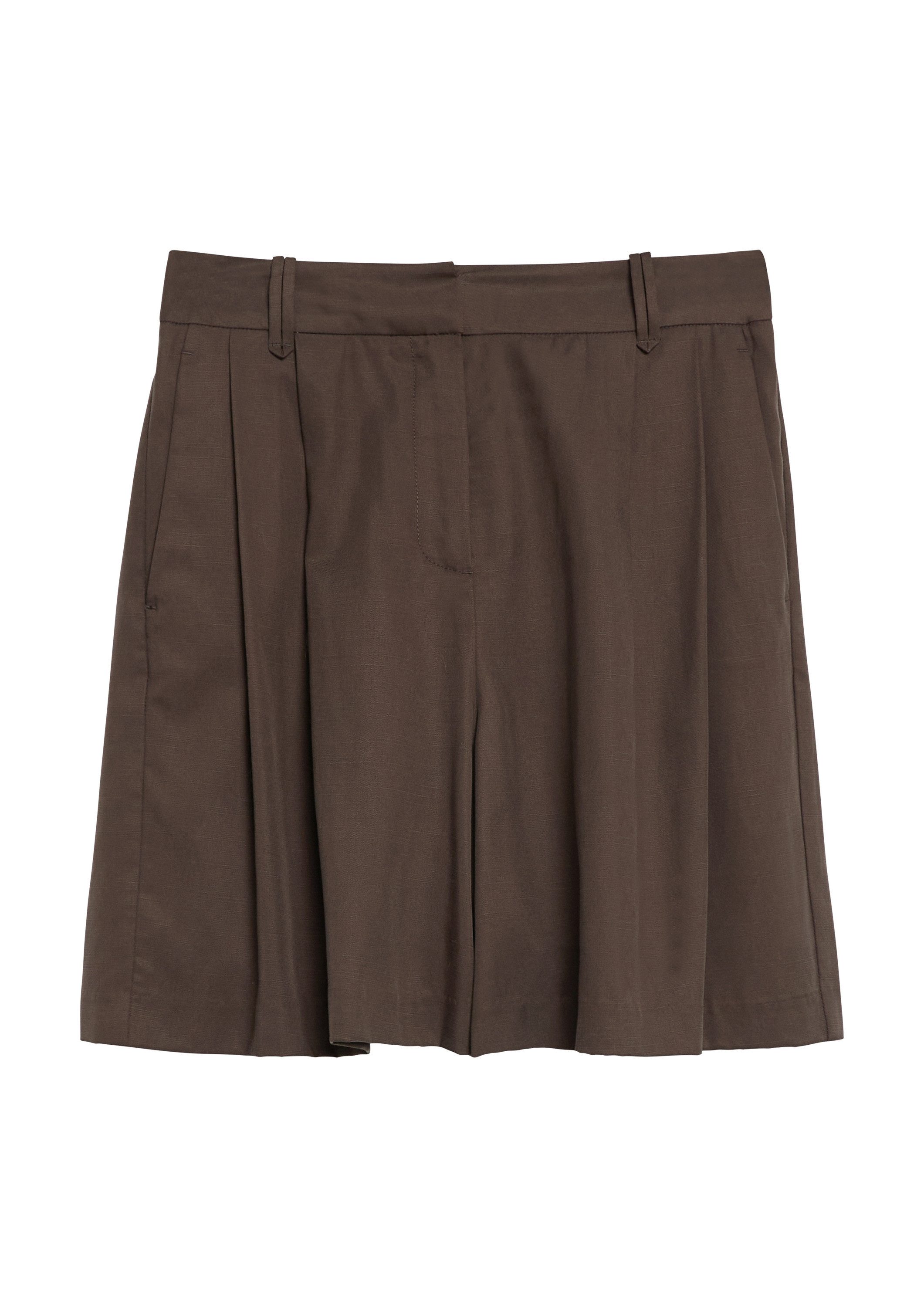 comma Shorts Hose Fließende Tailored-Shorts im soften Lyocell-Leinen-Mix günstig online kaufen