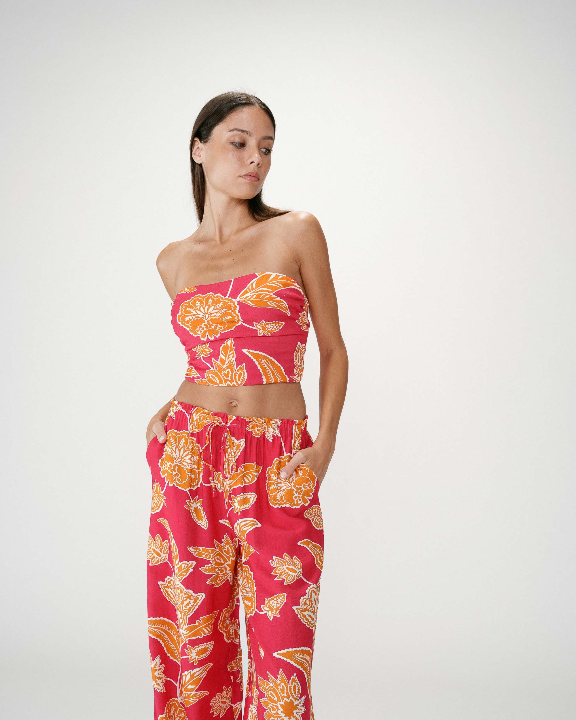 Grace & Mila Palazzohose WOODS - Bedruckte weite Hose