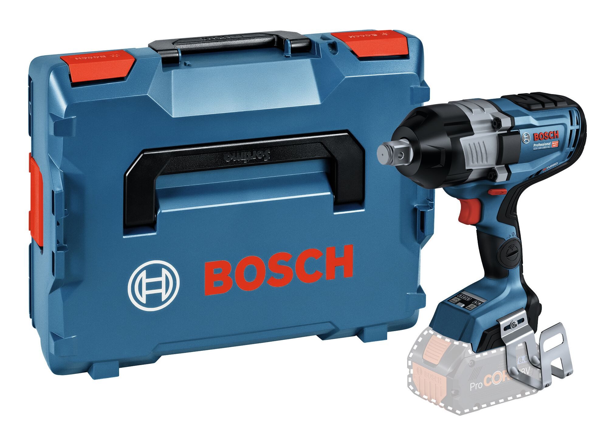 BOSCH Akku-Schlagschrauber GDS 18V-1600 HC, 1600 Nm, Drehschlagschrauber Ohne Akku - in L-BOXX 136