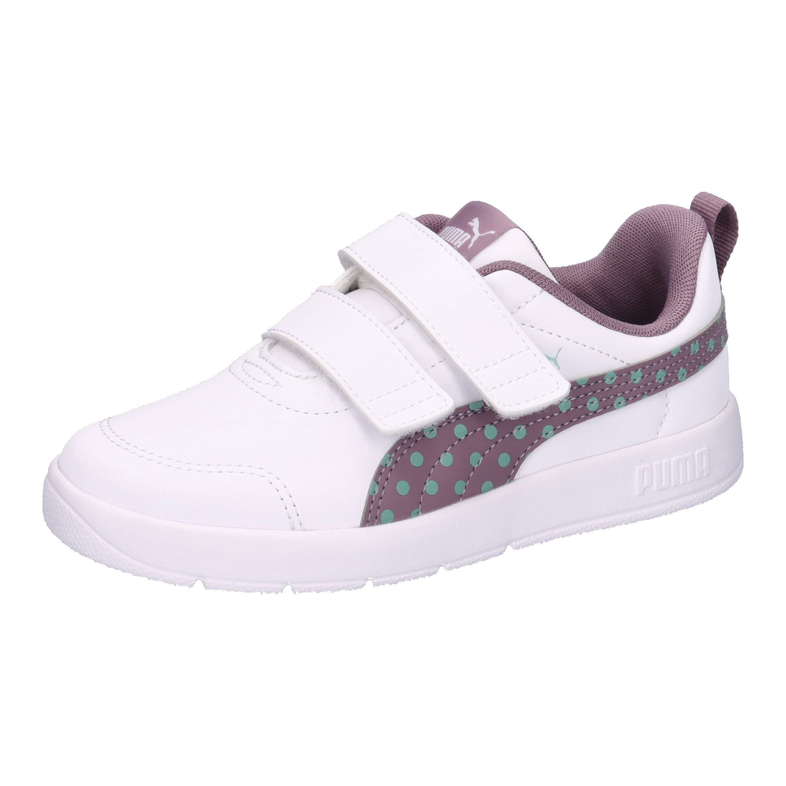 Puma Mädchen Sneaker Courtflex V3 Dotty V PS 398758 Sneaker