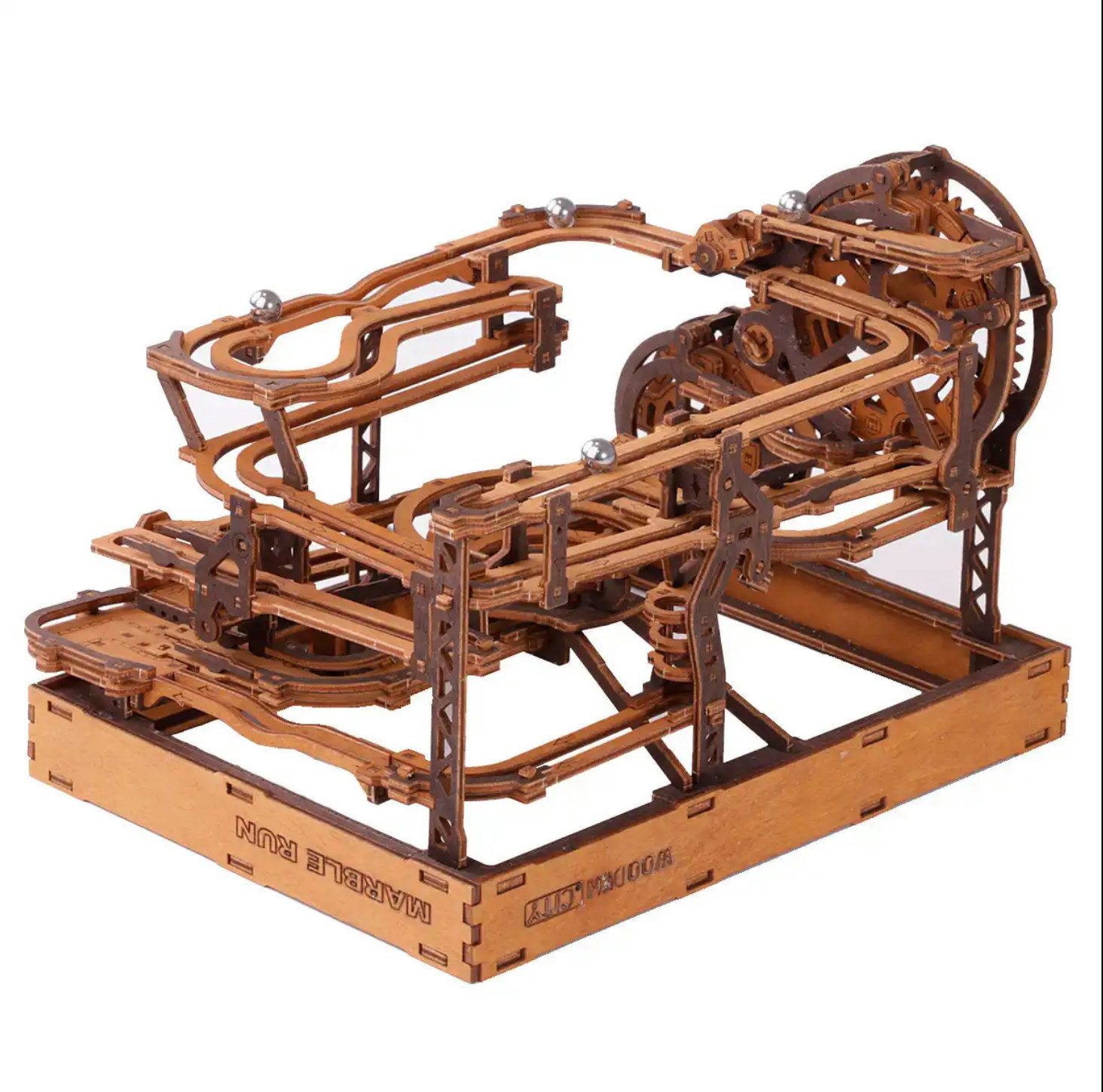 3D-Puzzle Wooden City Murmelbahn 3D Holzpuzzle Modellbausatz 265 Teile