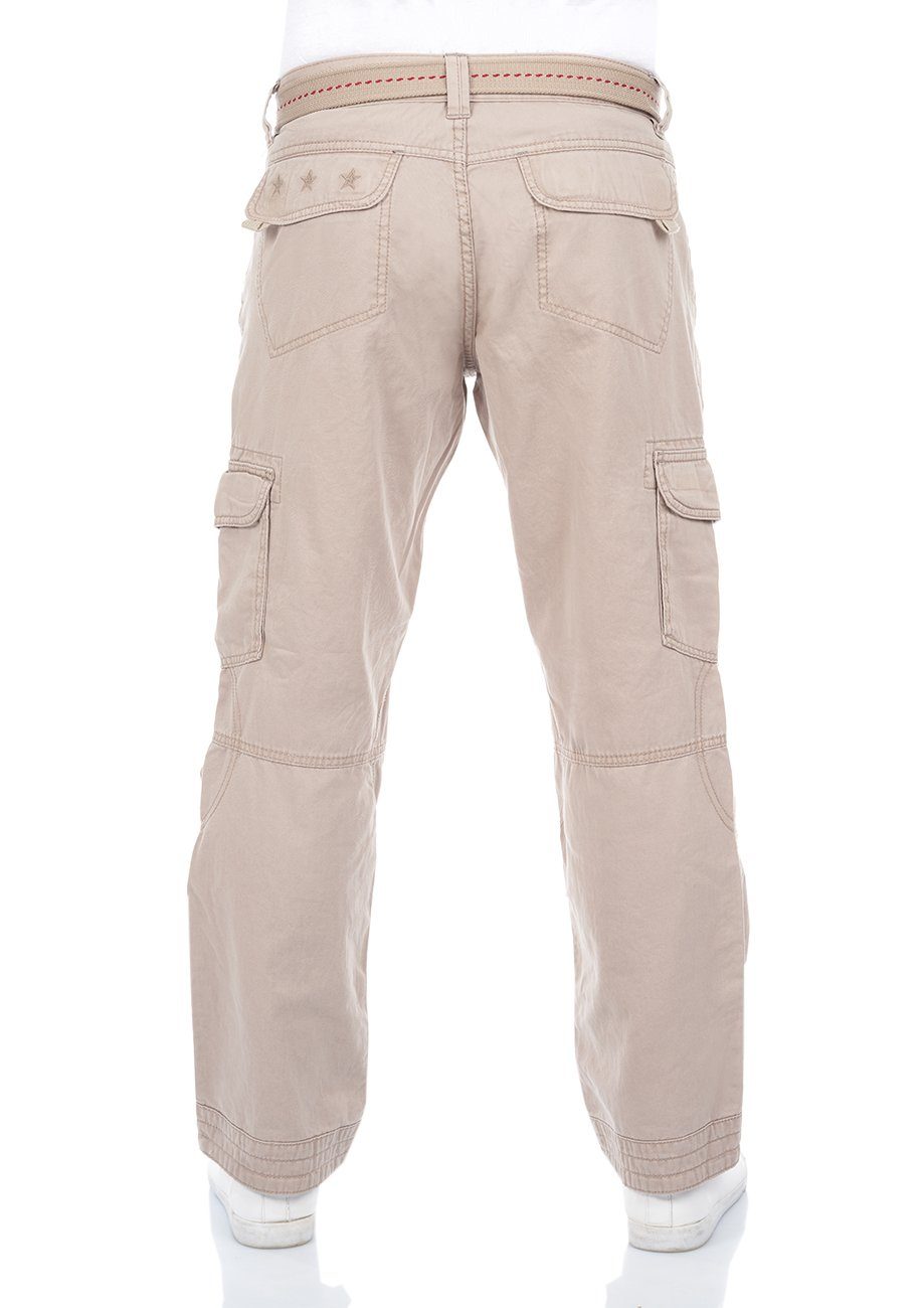 (2202) Loose Herren Fit Chinohose 100% TIMEZONE Beige Freizeithose BenitoTZ aus Stone Baumwolle Stoffhose