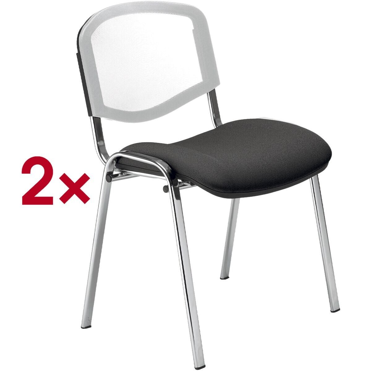 Nowy Styl Besucherstuhl Iso Ergo Mesh (2 St), stapelbar