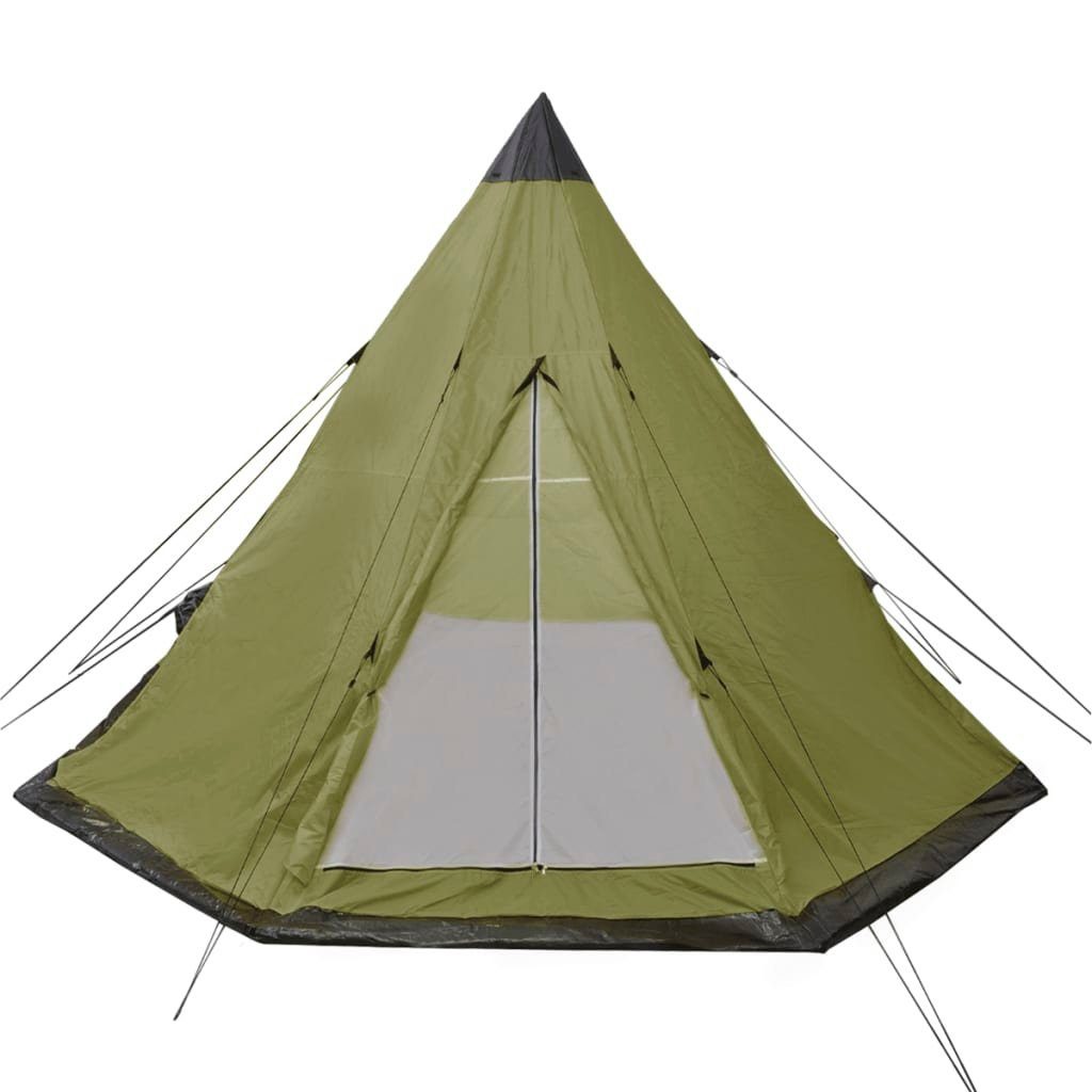 290x270x225 Campingzelt DOTMALL grün 4 für Personen,Gr. cm, Tipi-Zelt PE-Boden