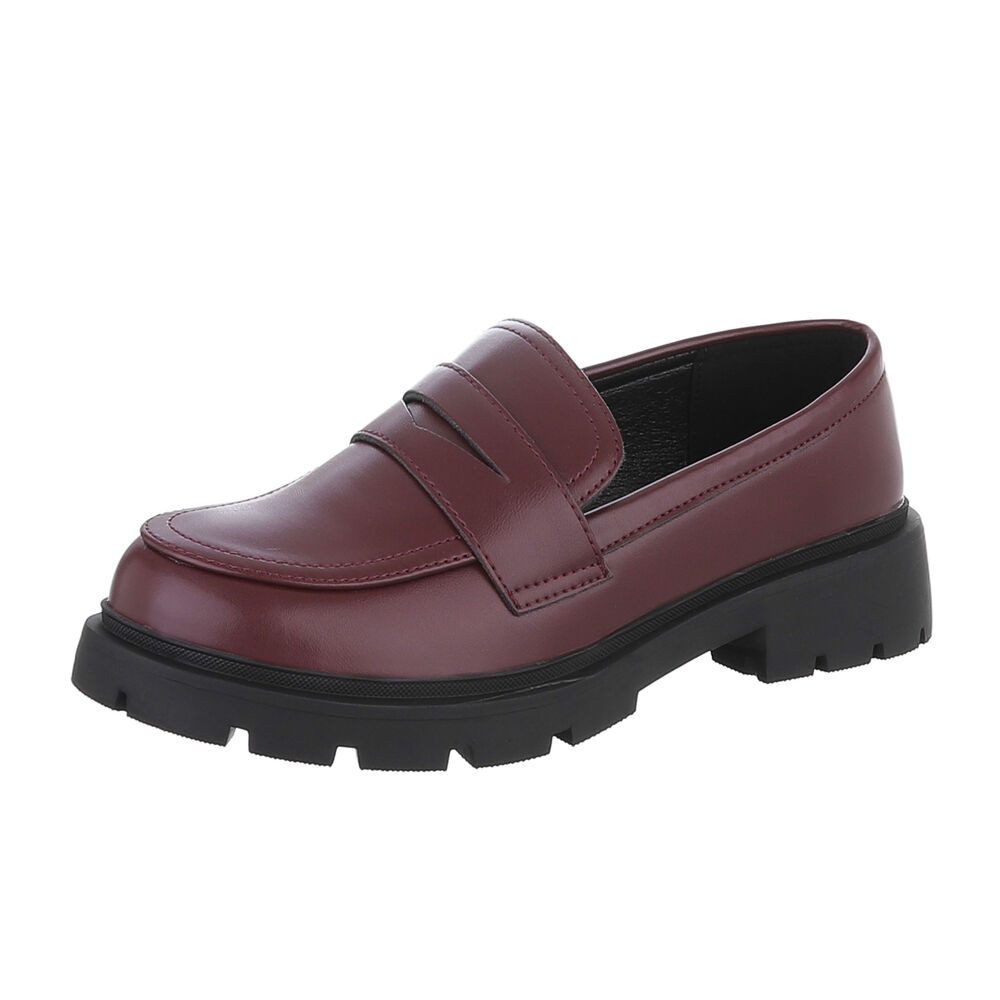 Damen Mokassins Freizeit Slipper