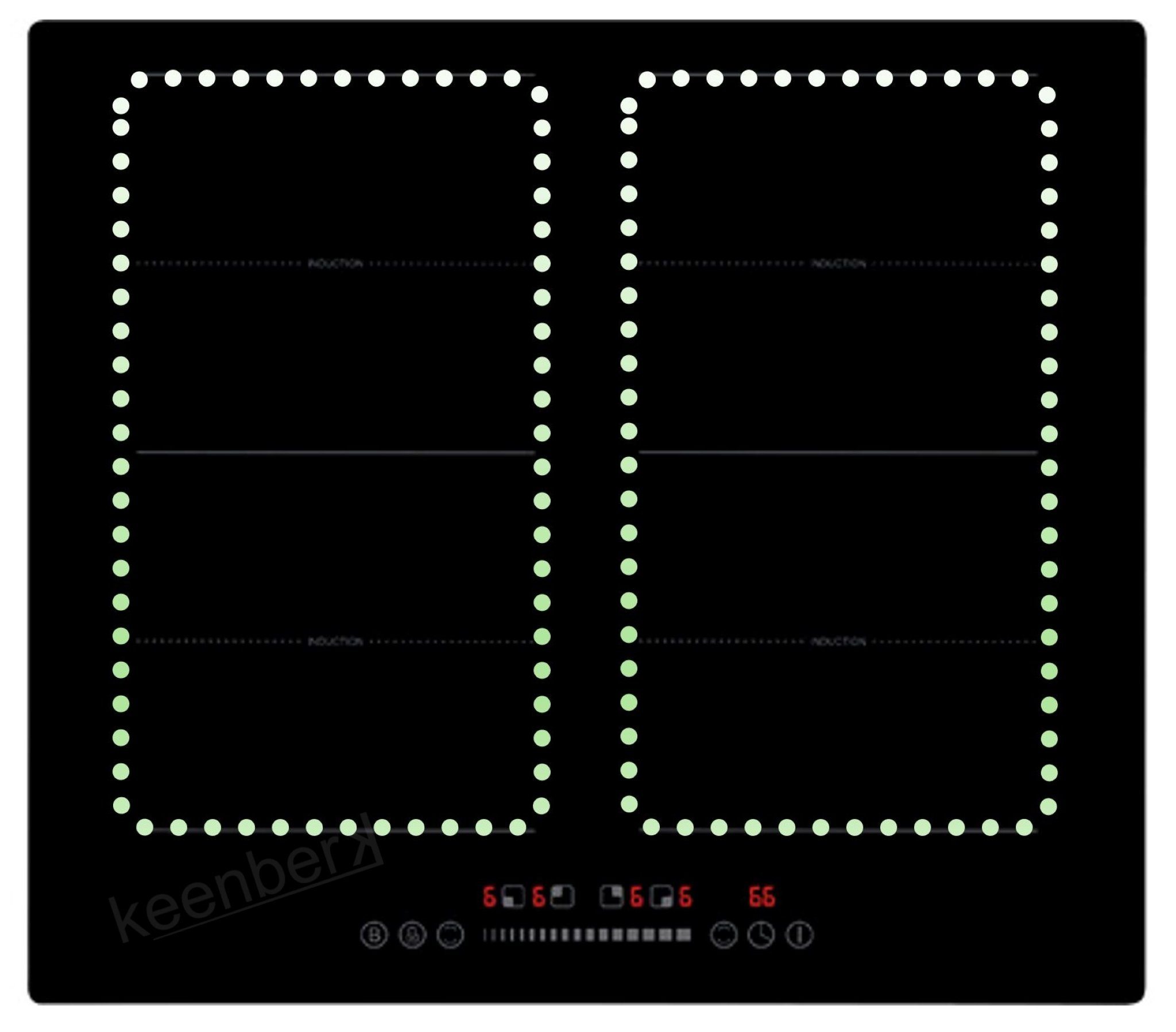 PKM Flex-Induktions-Kochfeld IN4-2FZSA
