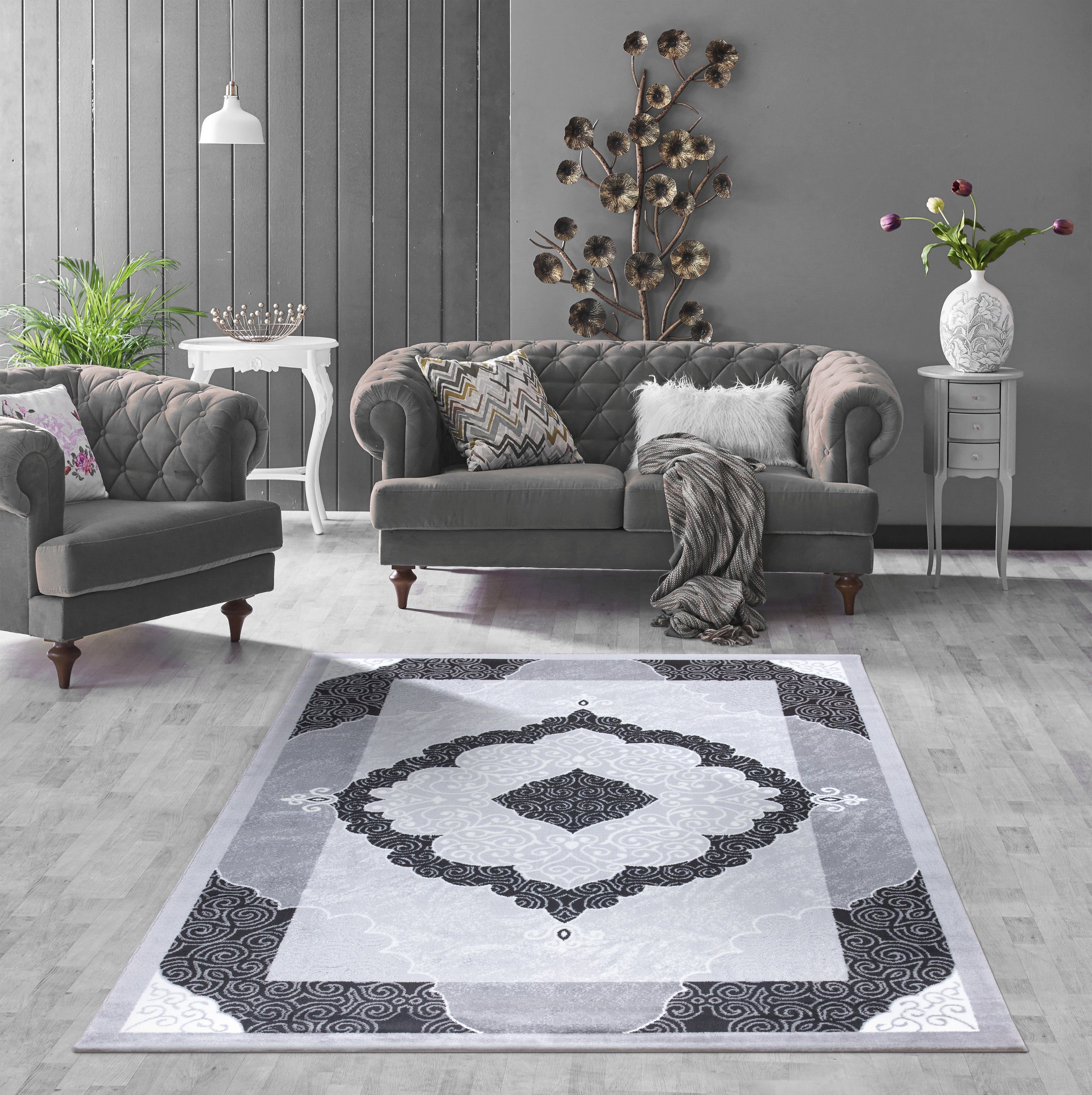 Mozato Teppich Toluca, Rechteck, Höhe: 12 mm, Kurzflorteppich, Orientalisch