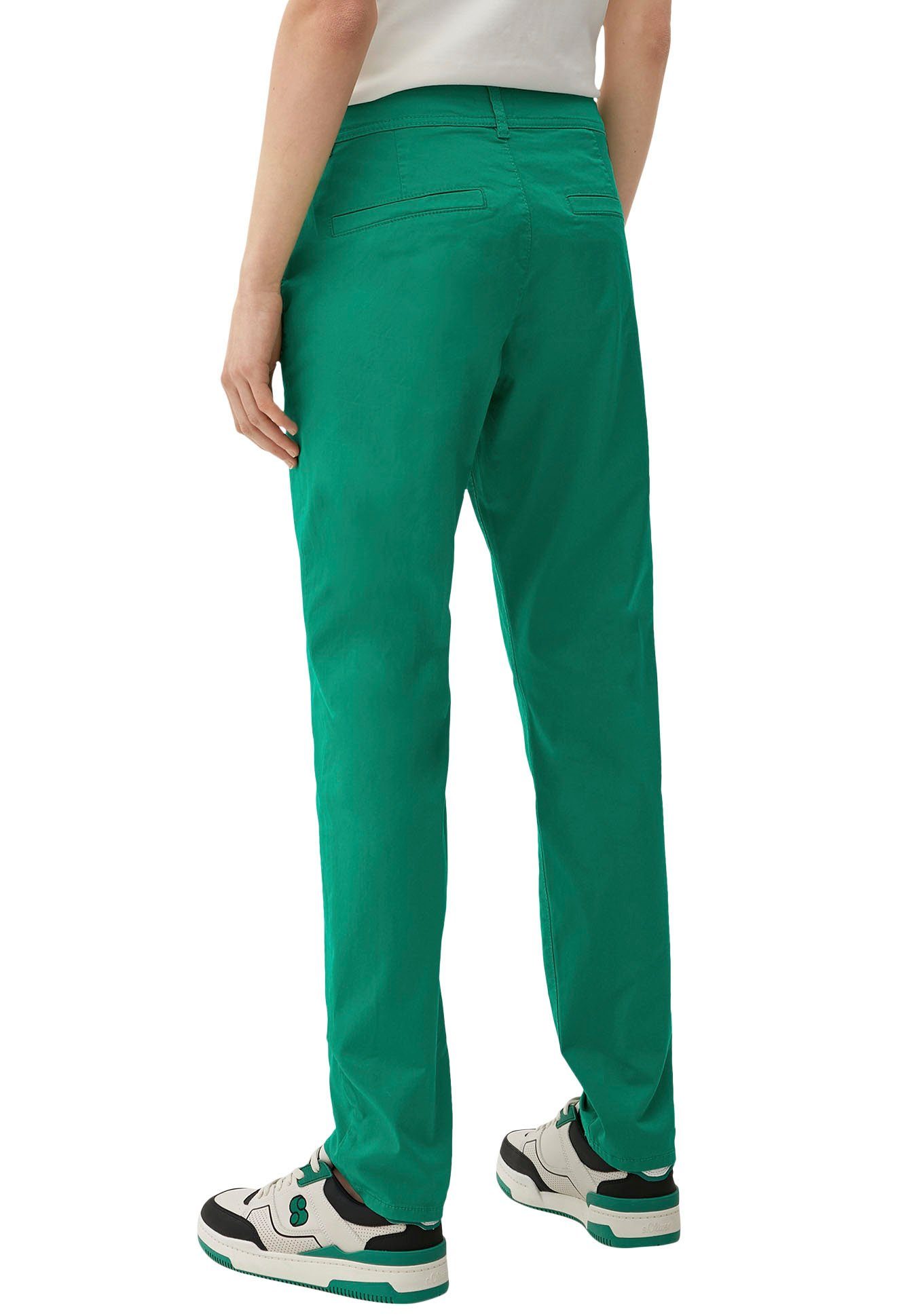 Stil im Chinohose green klassischen s.Oliver