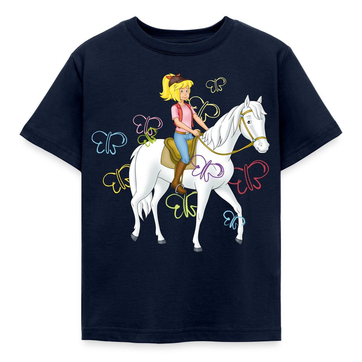 T-Shirt Bibi Und Tina Bibi Reitet Auf Stute Sabrina Kinder T-Shirt