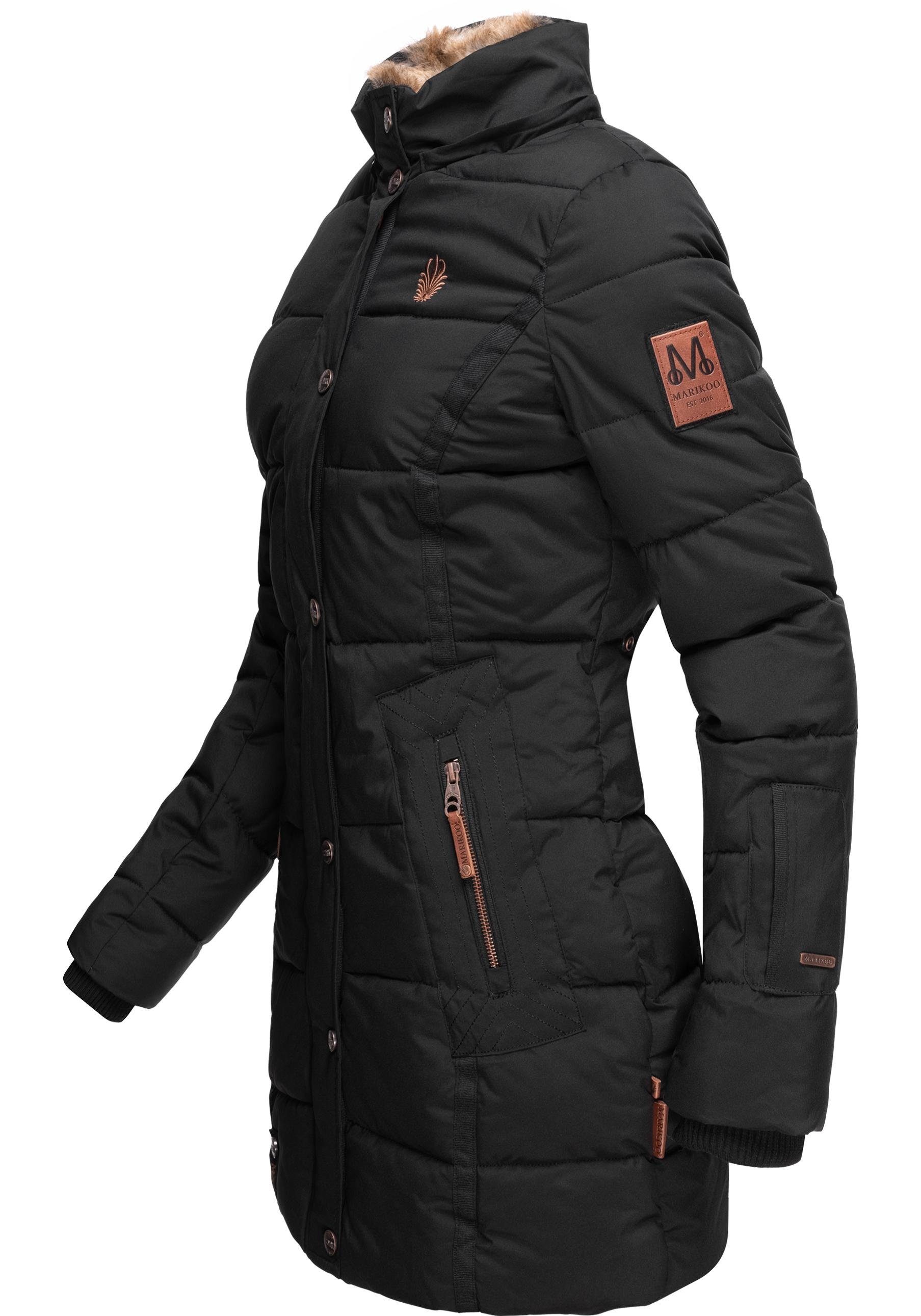Marikoo Wintermantel "Lieblings Jacke", stylischer Winter Steppmantel m. Ku günstig online kaufen