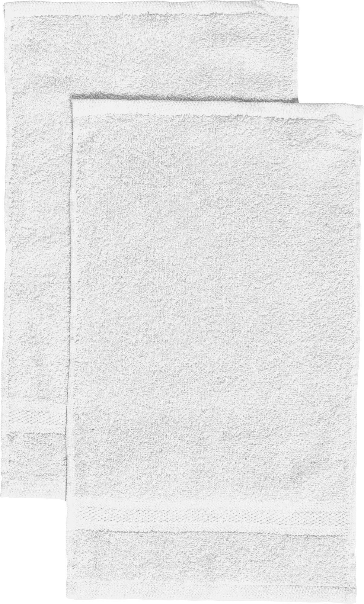 REDBEST Gästehandtuch Gästetuch "Chicago" 2er-Pack, Frottier, Walk-Frottier Uni