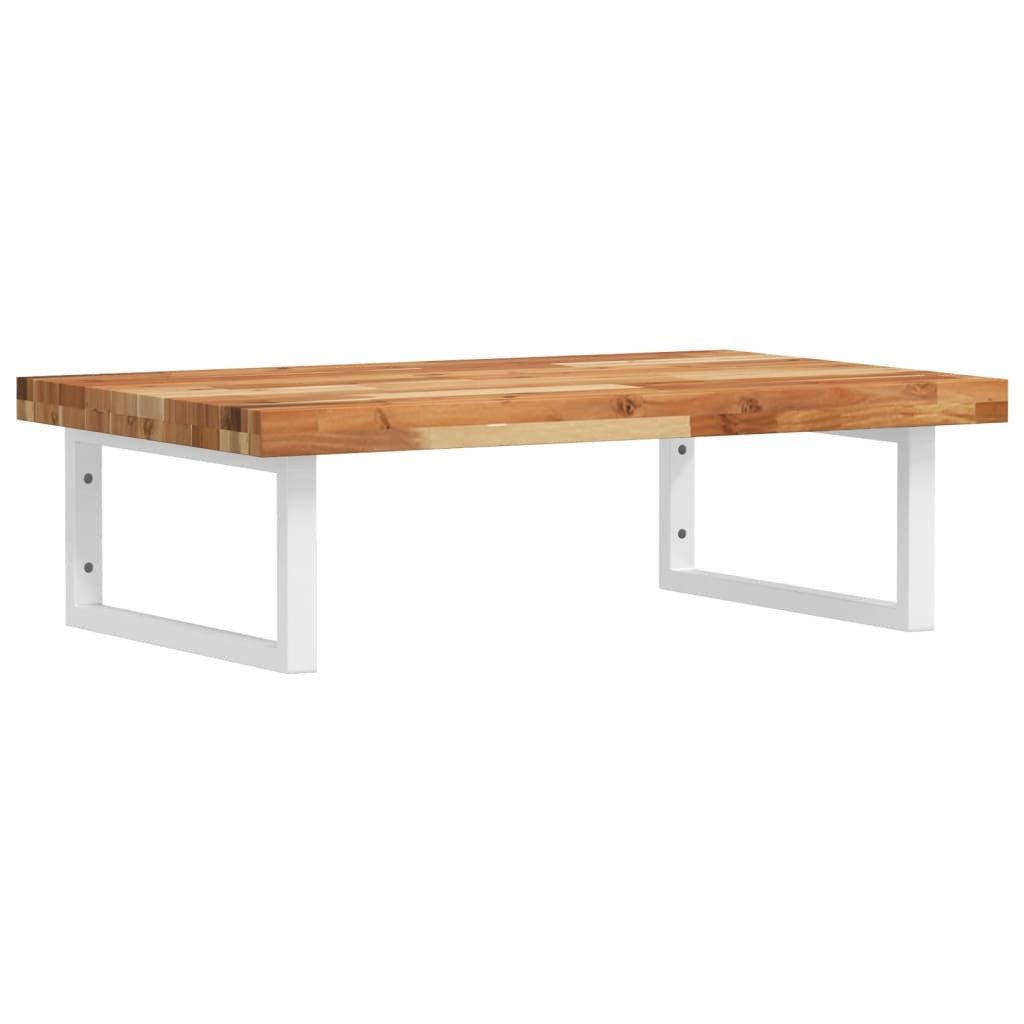 vidaXL Badezimmerspiegelschrank Waschbeckenregal Wandmontage Stahl und nholz (1-St)