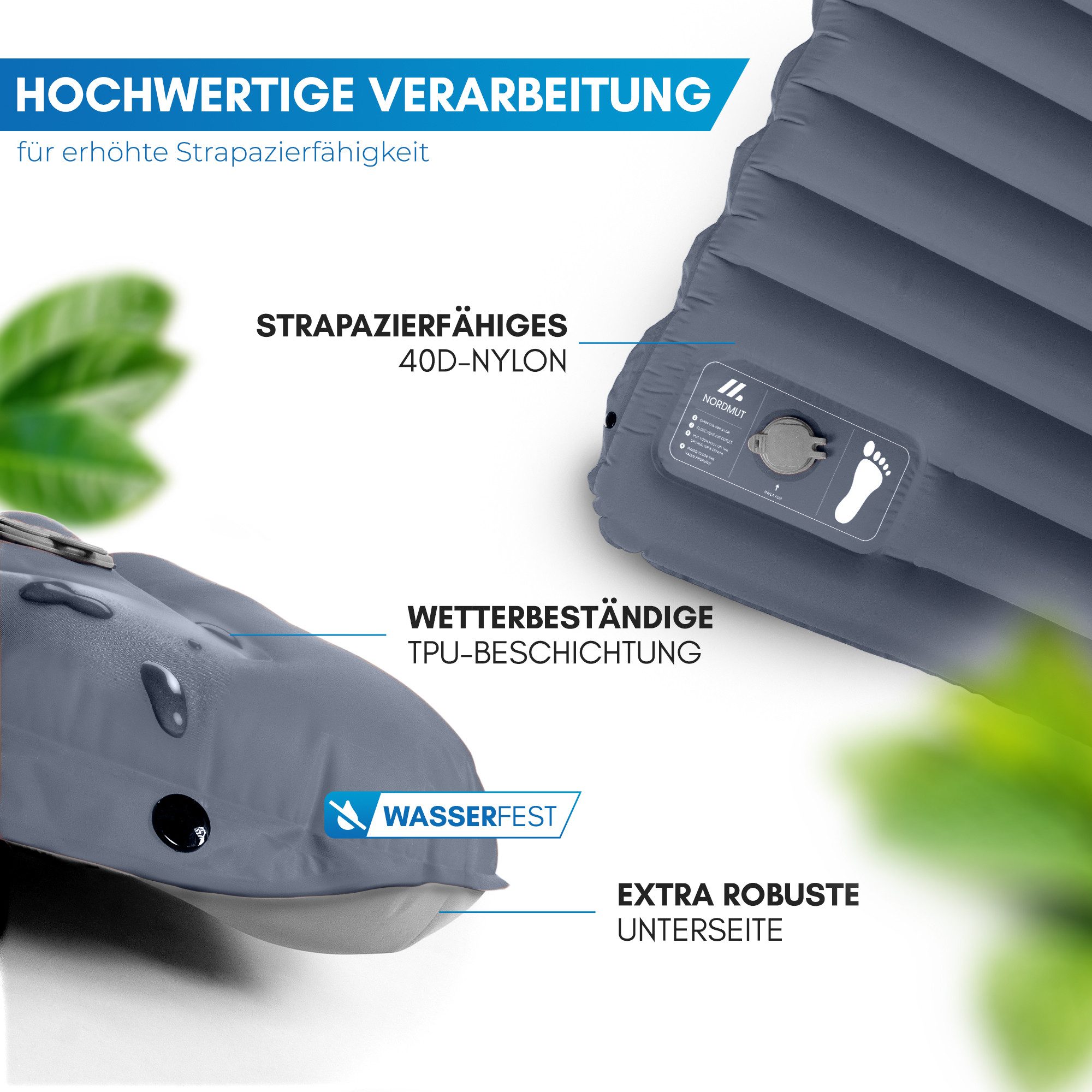 Nordmut Isomatte NORDMUT® Isomatte Selbstaufblasend 10cm – Bild 2 von 5