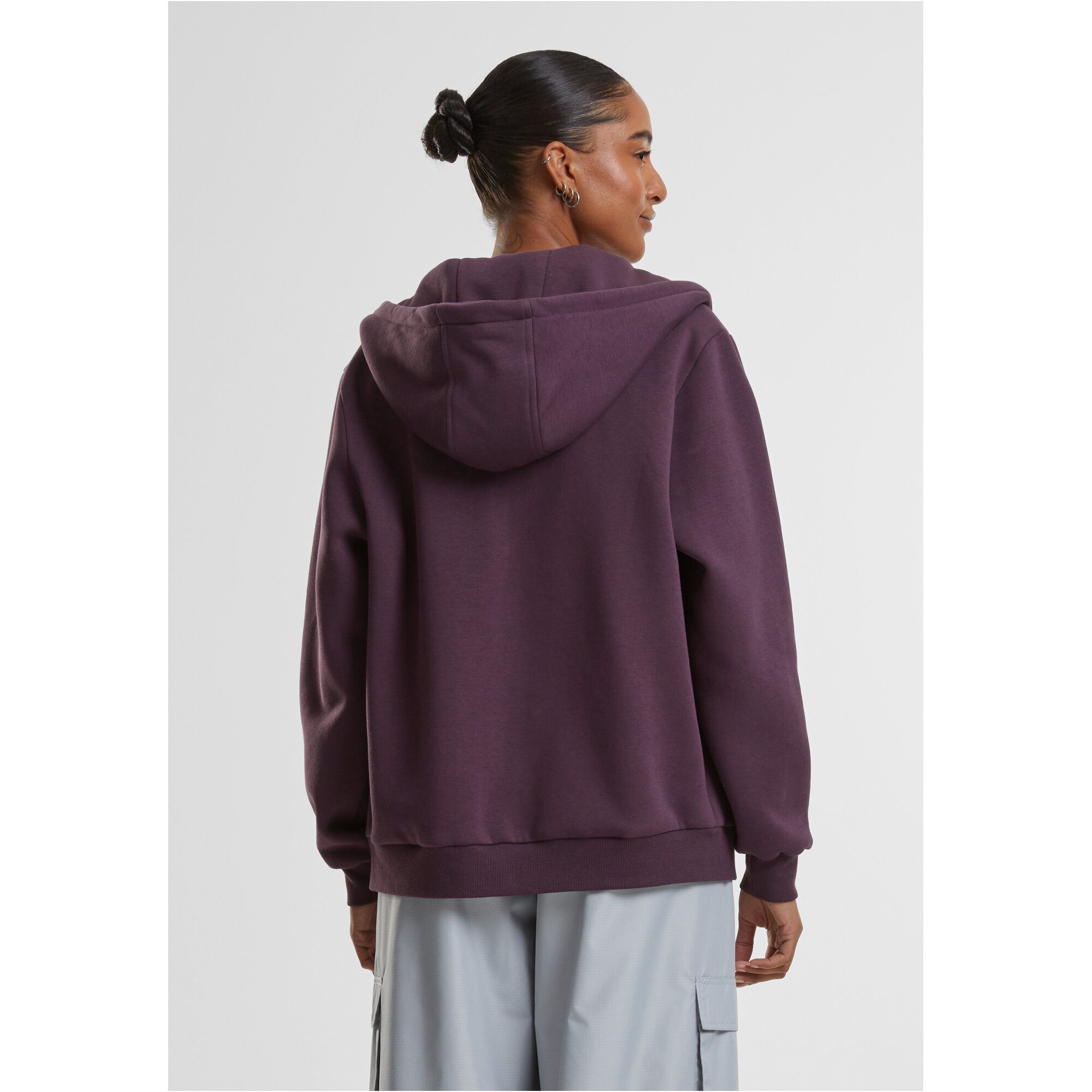 URBAN CLASSICS Kapuzensweatjacke Urban Classics Ladies Fluffy Zip Hoody (Kapuzensweatjacke, Kapuzensweatjacke, Sweatjacke, Zip Hoody) – Bild 2 von 5