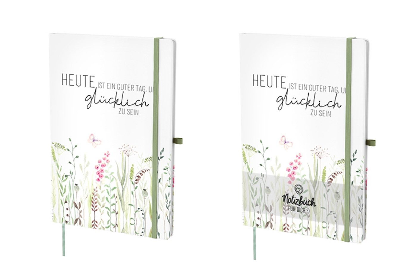 La Vida Geschenk für Dich Notizbuch La Vida Notizbuch DIN A5 liniert, bedruckte Motive 1 Stück, Verschluss Gummizug