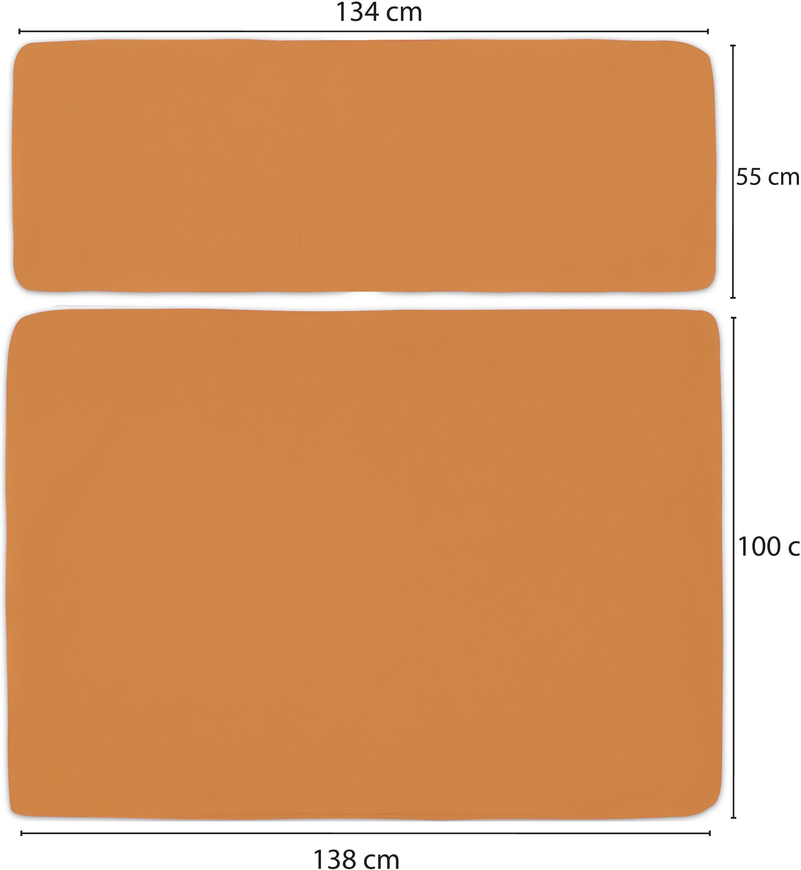Kissenbezug 2-teilig Palettenkissen Orange für Marsala, Aspero, Bezüge 2-teilige Wasserdichte Palettenkissenbezüge