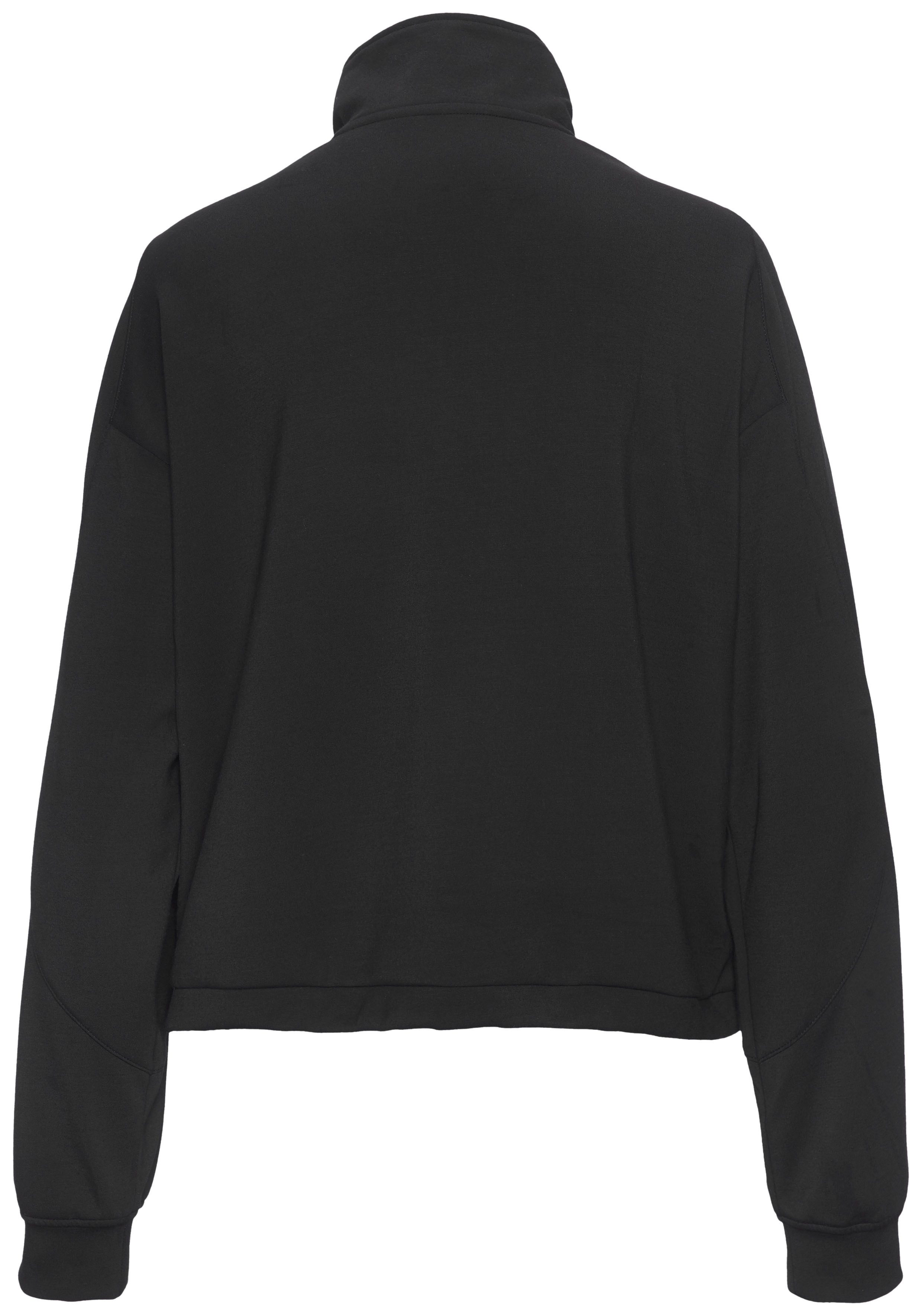 Copenhagen Studios Sweatshirt aus hochwertigem Material mit Stehkragen und Reißverschluss