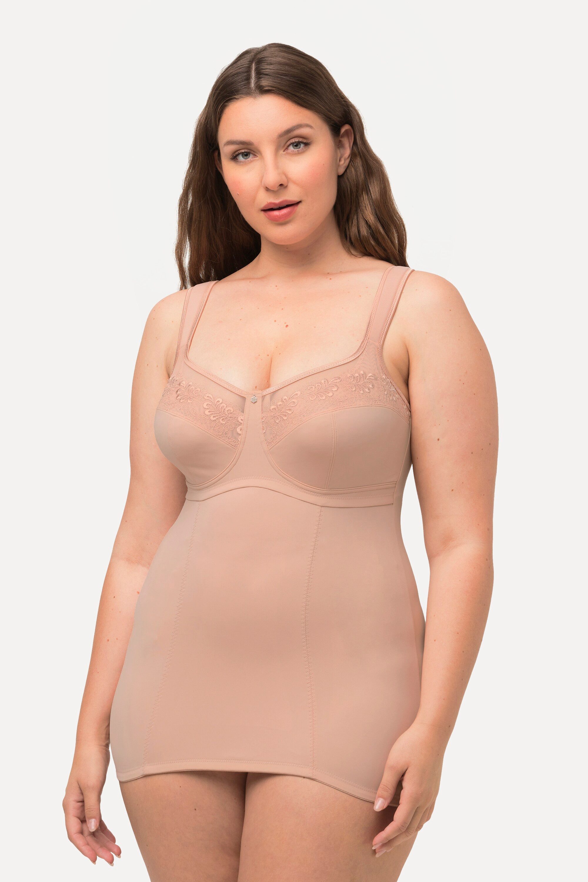 Ulla Popken Unterhemd Shaping-Top Stickerei Powermesh günstig online kaufen