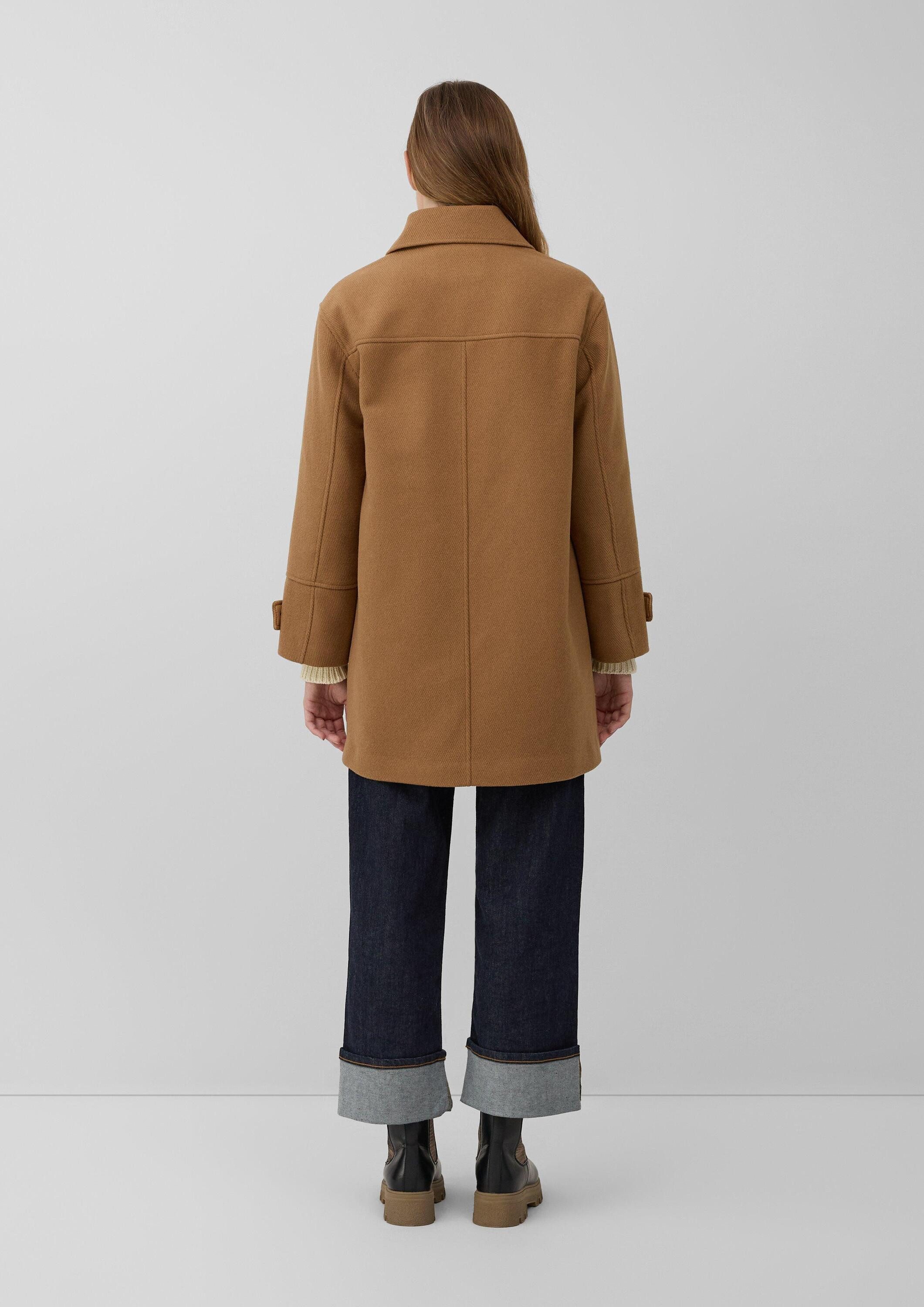 s.Oliver Wintermantel Outdoor-Mantel Dufflecoat im Relaxed Fit aus Wollmix
