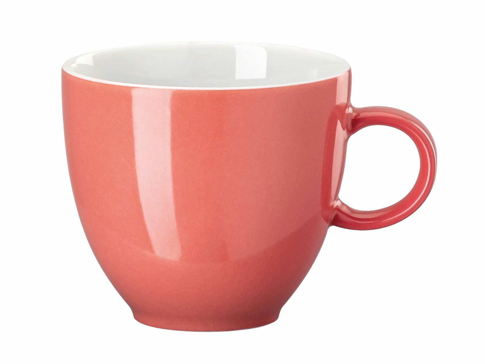 Thomas Porzellan Espressotasse Sunny Day Soft Red Espresso-/Mokka-Obertasse 0,08l, Porzellan, Tassen
