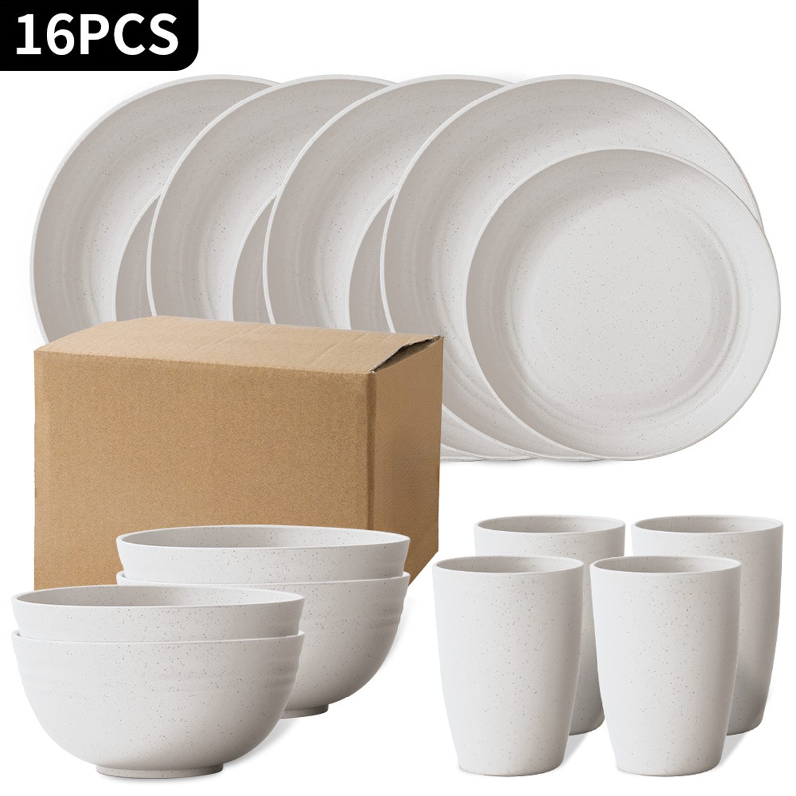 Jumpeak Geschirr-Set geschirr-sets,geschirr set 4 personen,geschirr set 6 personen (16-tlg), 8 Personen, 16-teiliges Set,18-teiliges Set,32-teiliges Set,Besteck;Geschirr