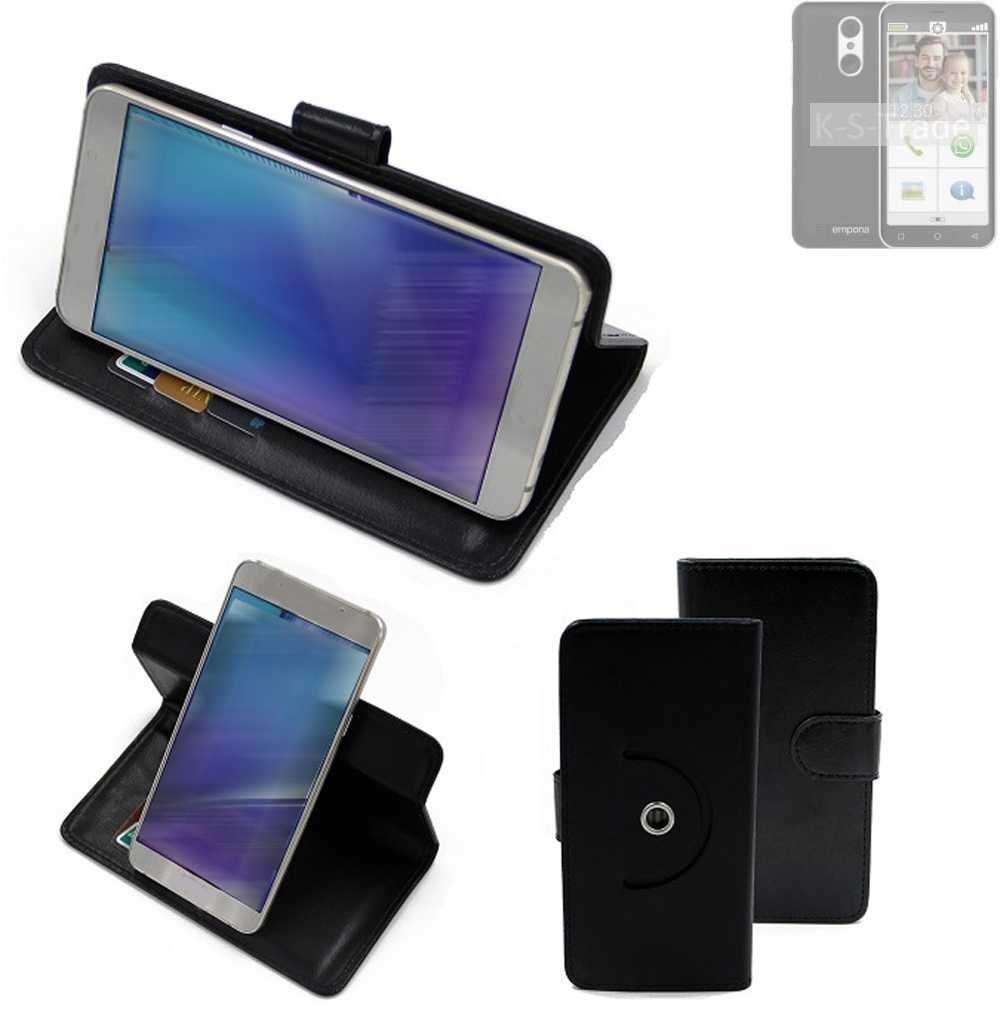 K-S-Trade Handyhülle für Emporia Smart.4, Case Schutzhülle Handyhülle Flipcase Smartphone Cover Handy