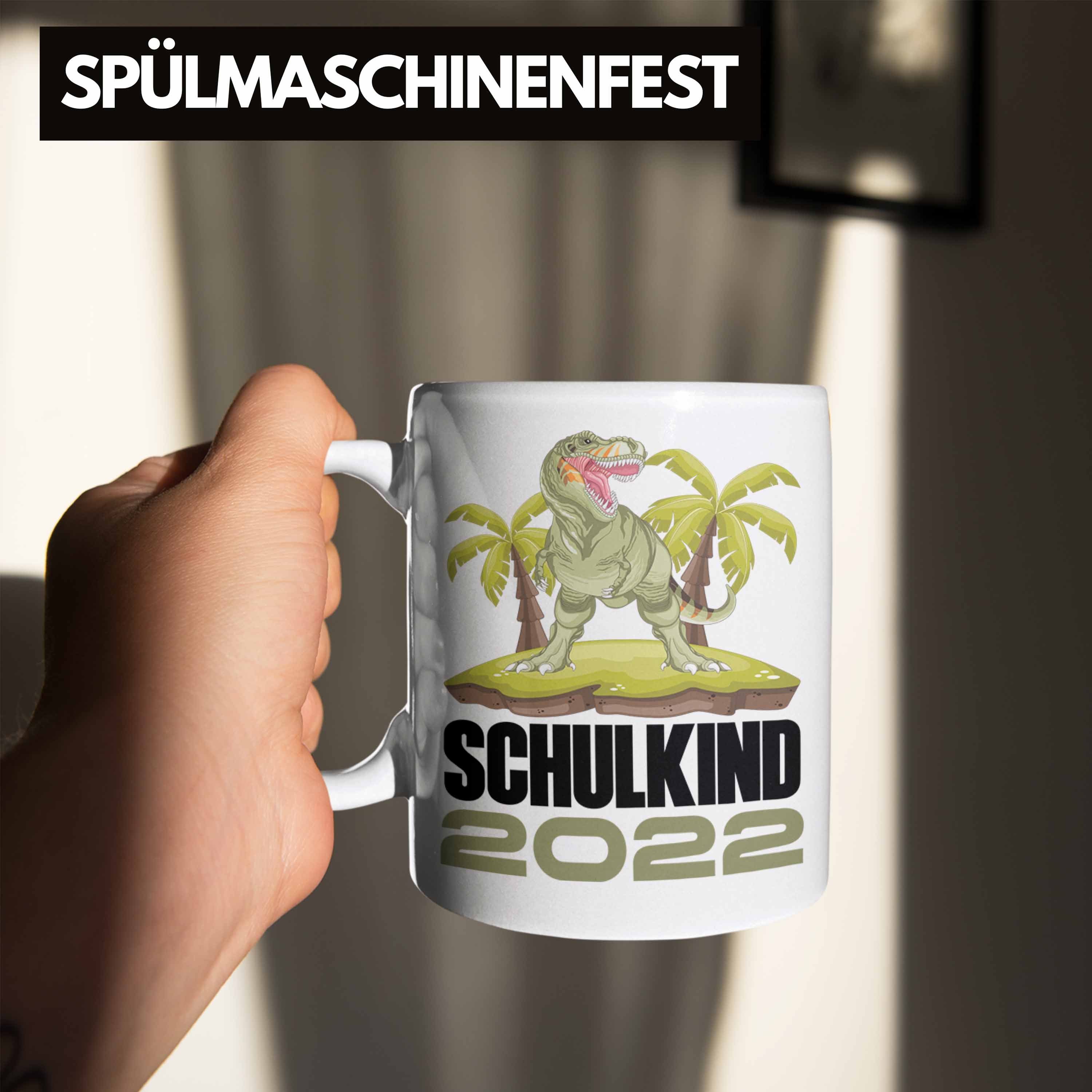 Einschulung Geschenk Füllung 1 Weiss Tasse - Schulkind Schultag Schultüte Jungs Trendation Schulanfang für Trendation Tasse Schuleinführung Schulstart 2022 Junge Geschenkidee