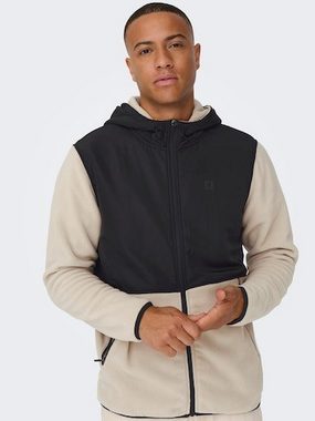 ONLY & SONS Kapuzensweatjacke ONSNOAH REG FLEECE ZIP HOODIE VD