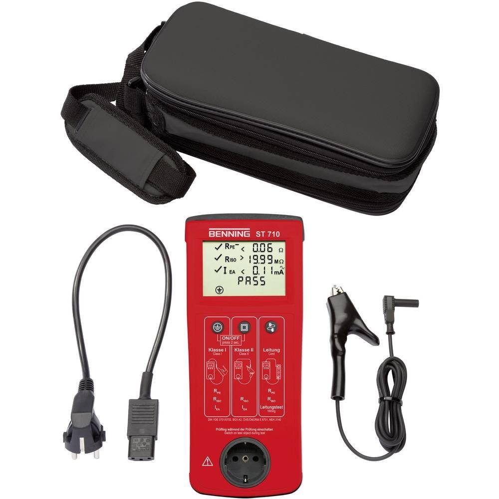 Benning Multimeter Gerätetester VDE 0701, VDE 0702 050308