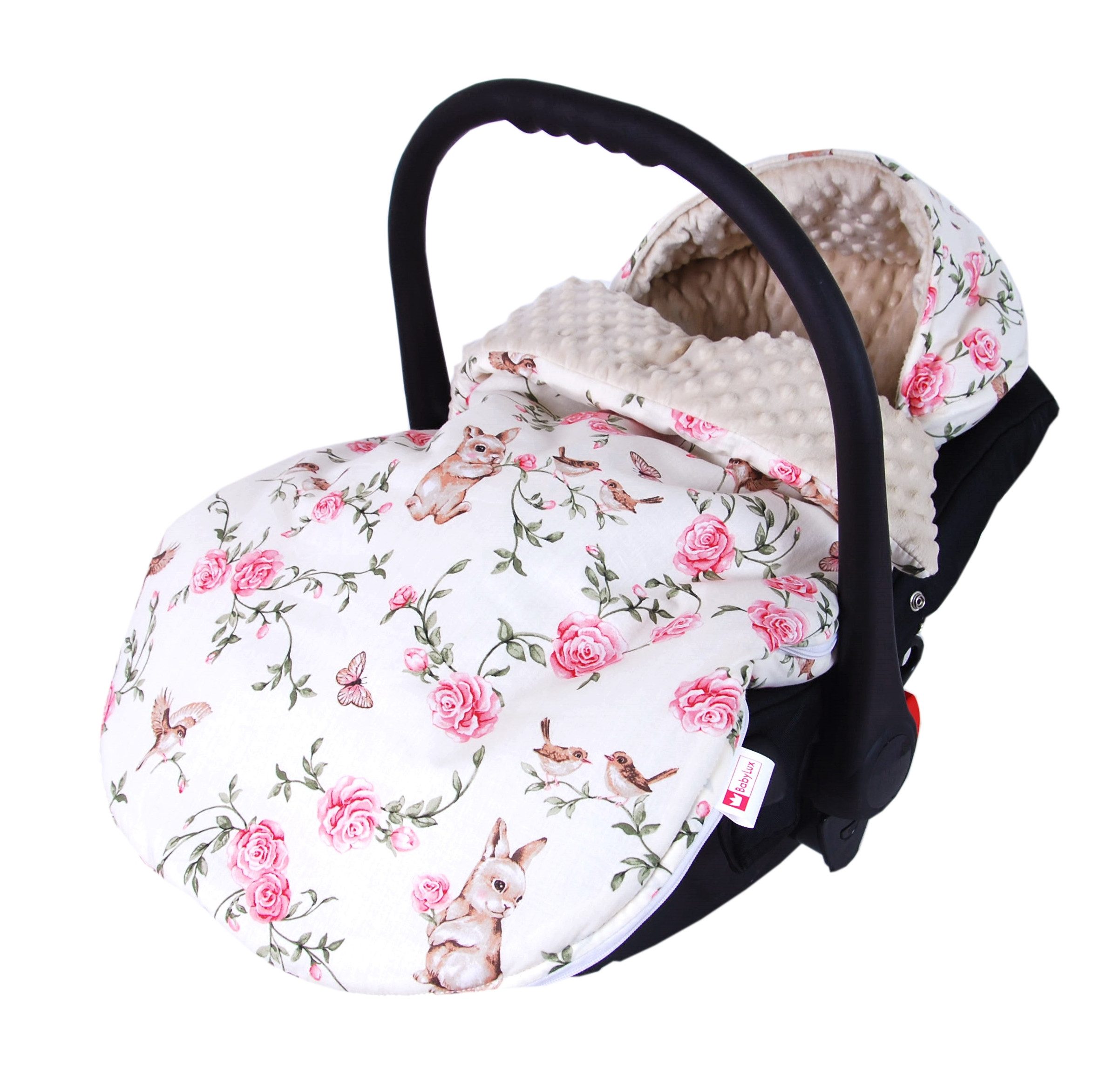 BabyLux Fußsack Sommerfußsack 90cm für Babyschale, Kinderwagen & Buggy Frühling Herbst
