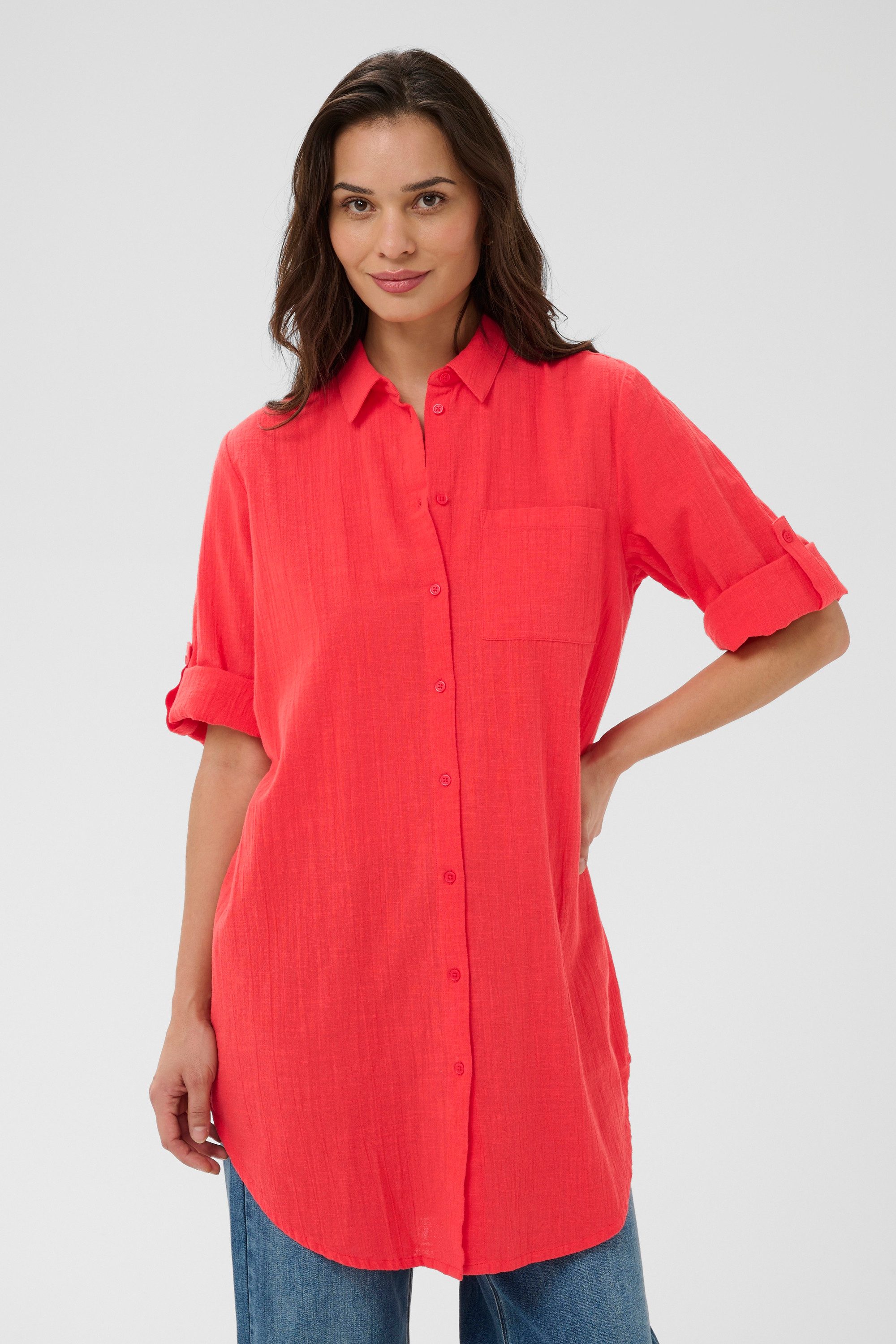 Kaffe Blusenkleid Hemd KApauline