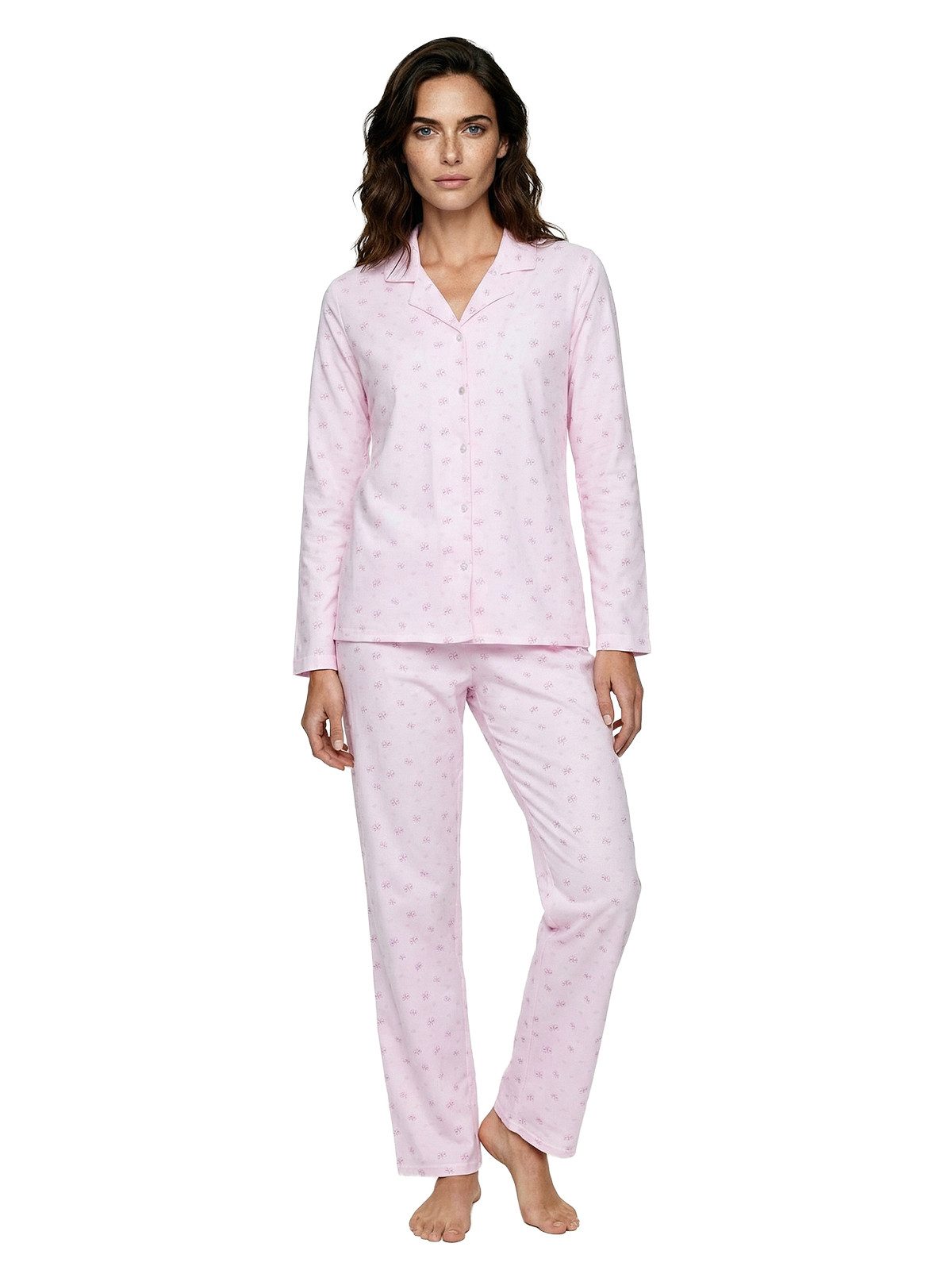 zeitlos Pyjama Pyjama Set Langarm - Schmetterling günstig online kaufen