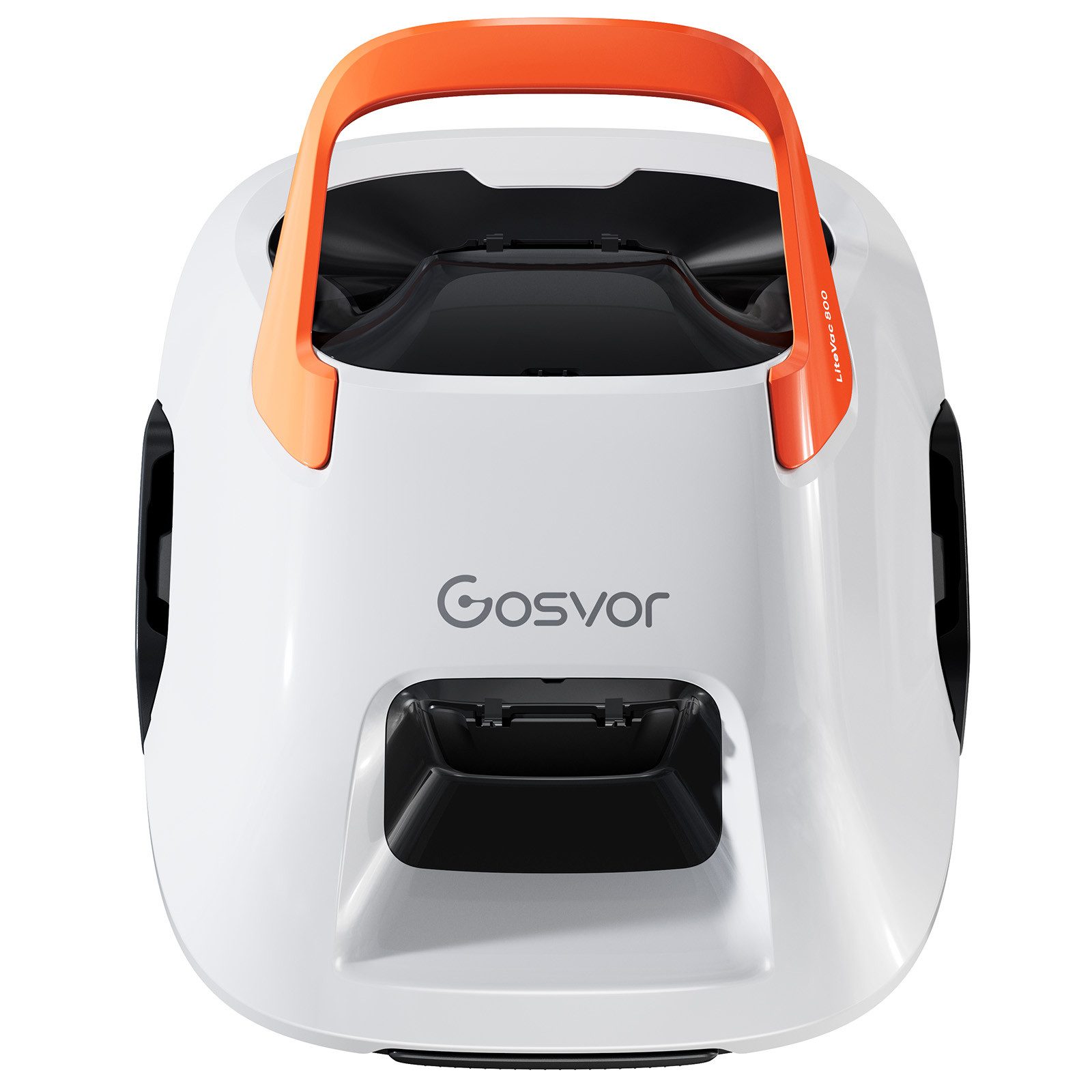 Gosvor Poolroboter Litevac 800 Akku-Poolreiniger kabellos bis 80 m², 90 Min. Laufzeit, (1-St), ideal für Aufstellbecken & Flachboden, Weiß