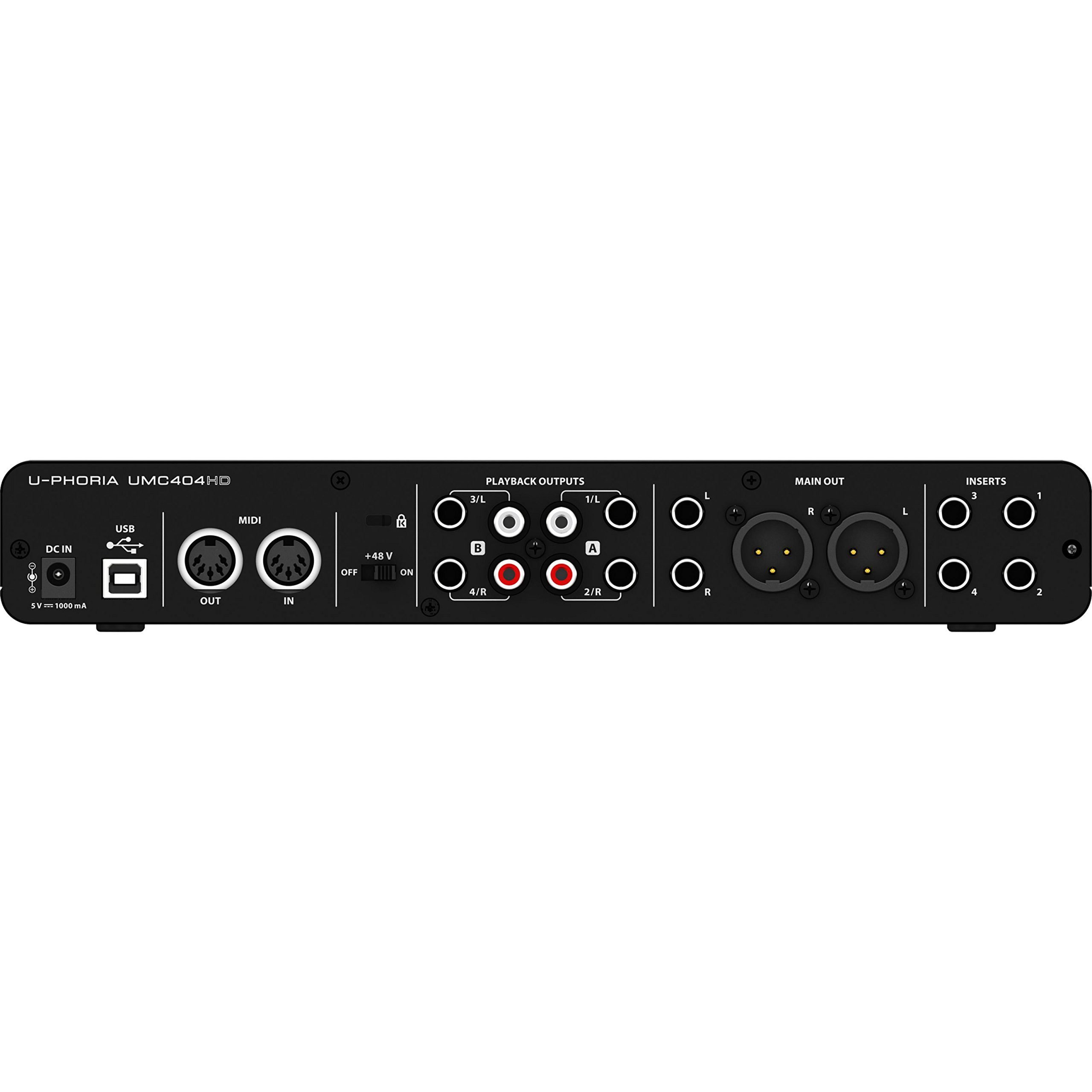 Behringer Digitales Aufnahmegerät (UMC404HD U-Phoria - Audio Interface)