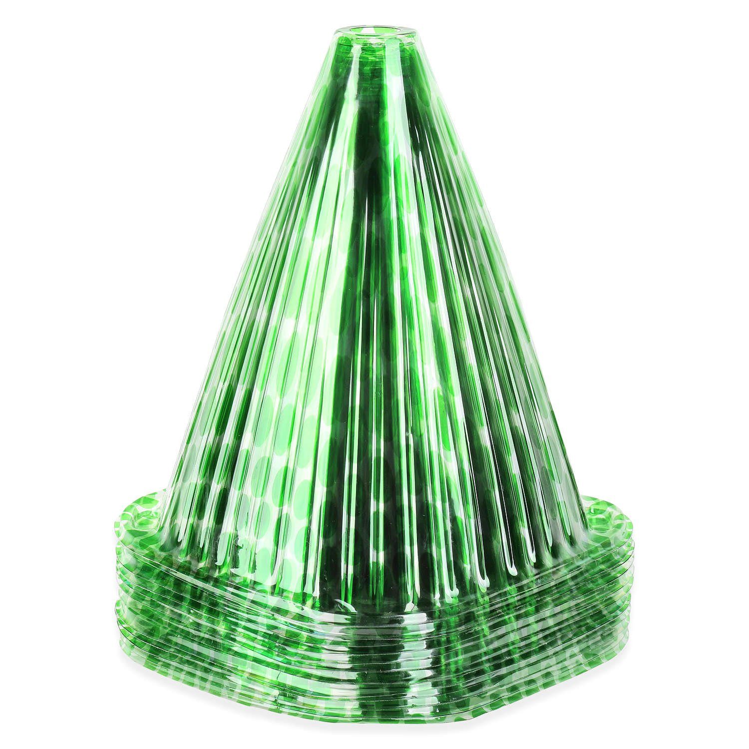 Anzuchtdeckel Schramm® 12 Stück Pflanzhüte Pflanzhut 22 x 19cm Pflanzenschutz Pflanzenhut Anzuchtglocke in hellgrün oder dunkelgrün Insektenschutz