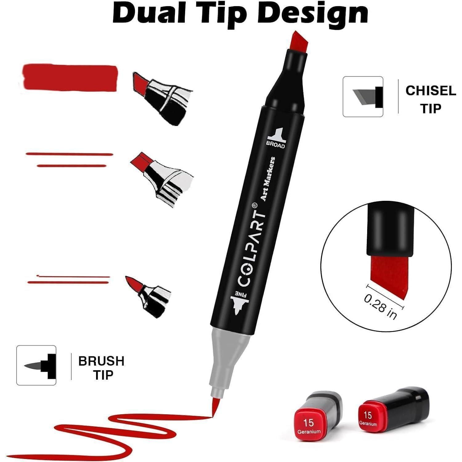 LuxusKollektion Marker Alkohol Marker Set 262 Farben Doppelseitig