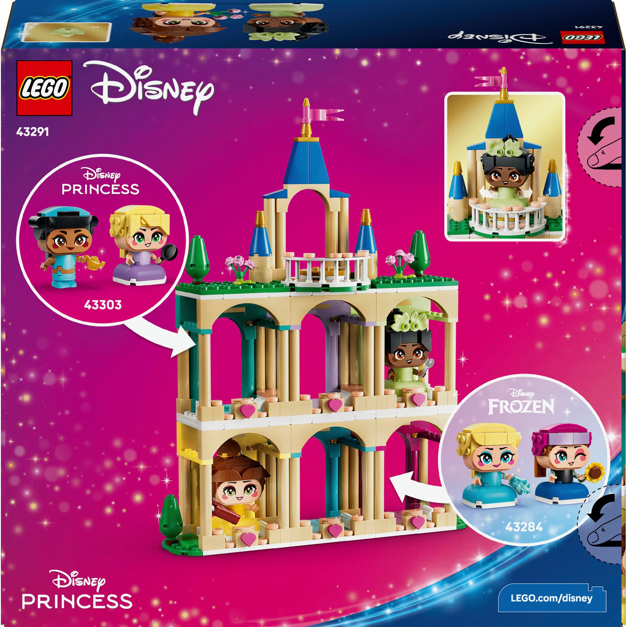 LEGO® Die Mini-Prinzessinnen Belle und Tiana mit ihrem Schloss (43291) Kons günstig online kaufen