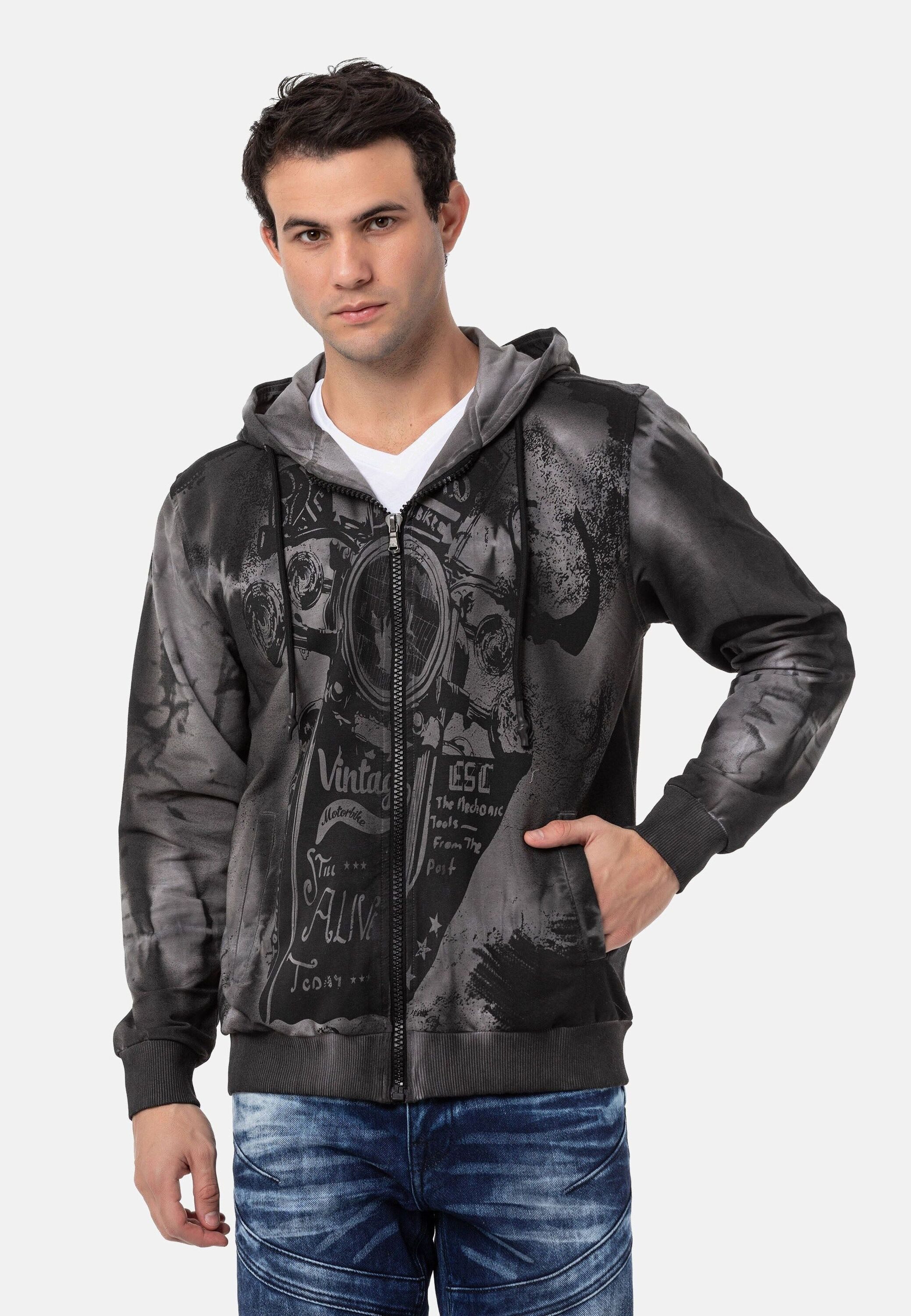 Cipo & Baxx Sweatjacke Jacken (1-tlg) mit Print, CL561