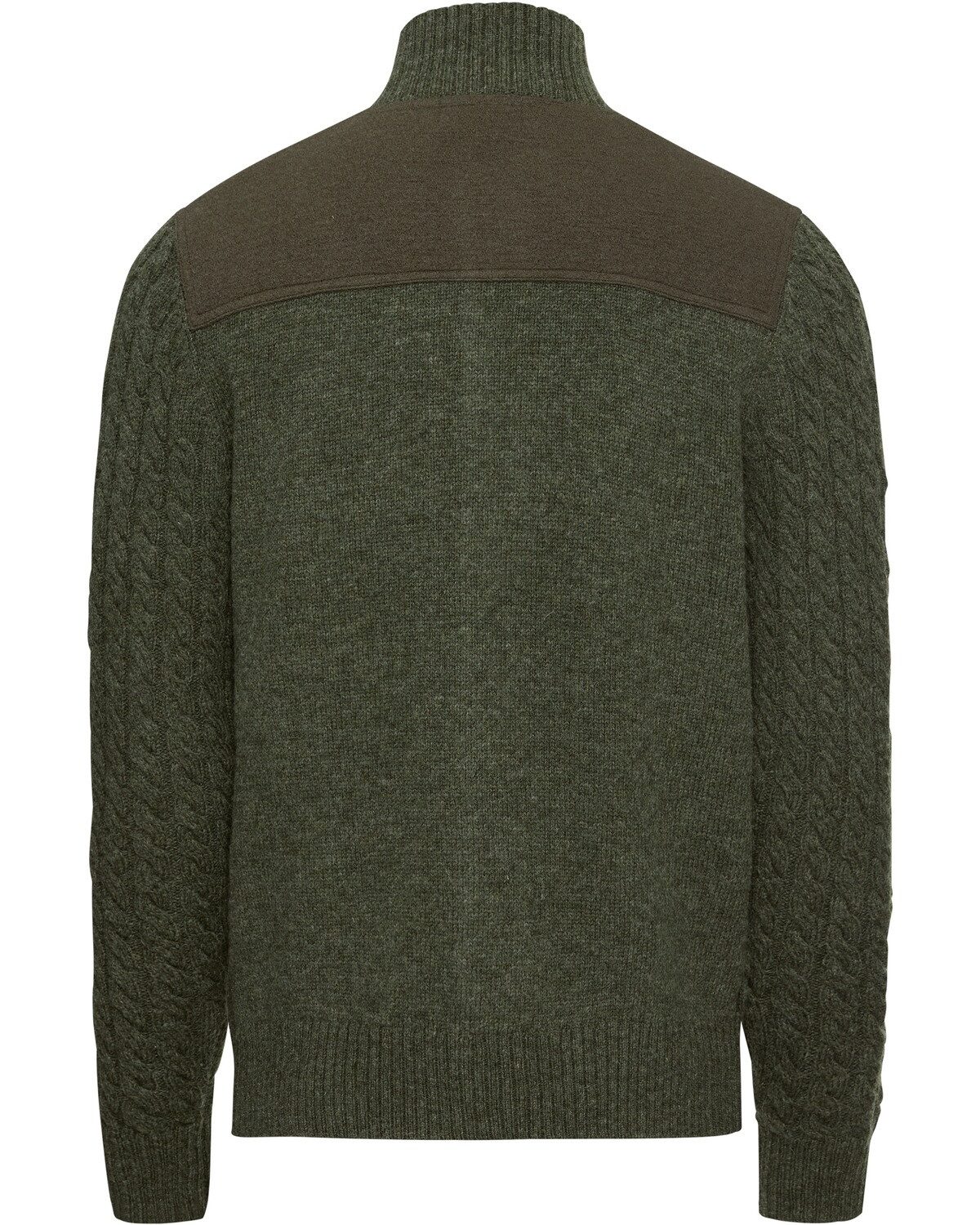 Reitmayer Trachtenstrickjacke Zopfstrickjacke mit Kontrastdetails