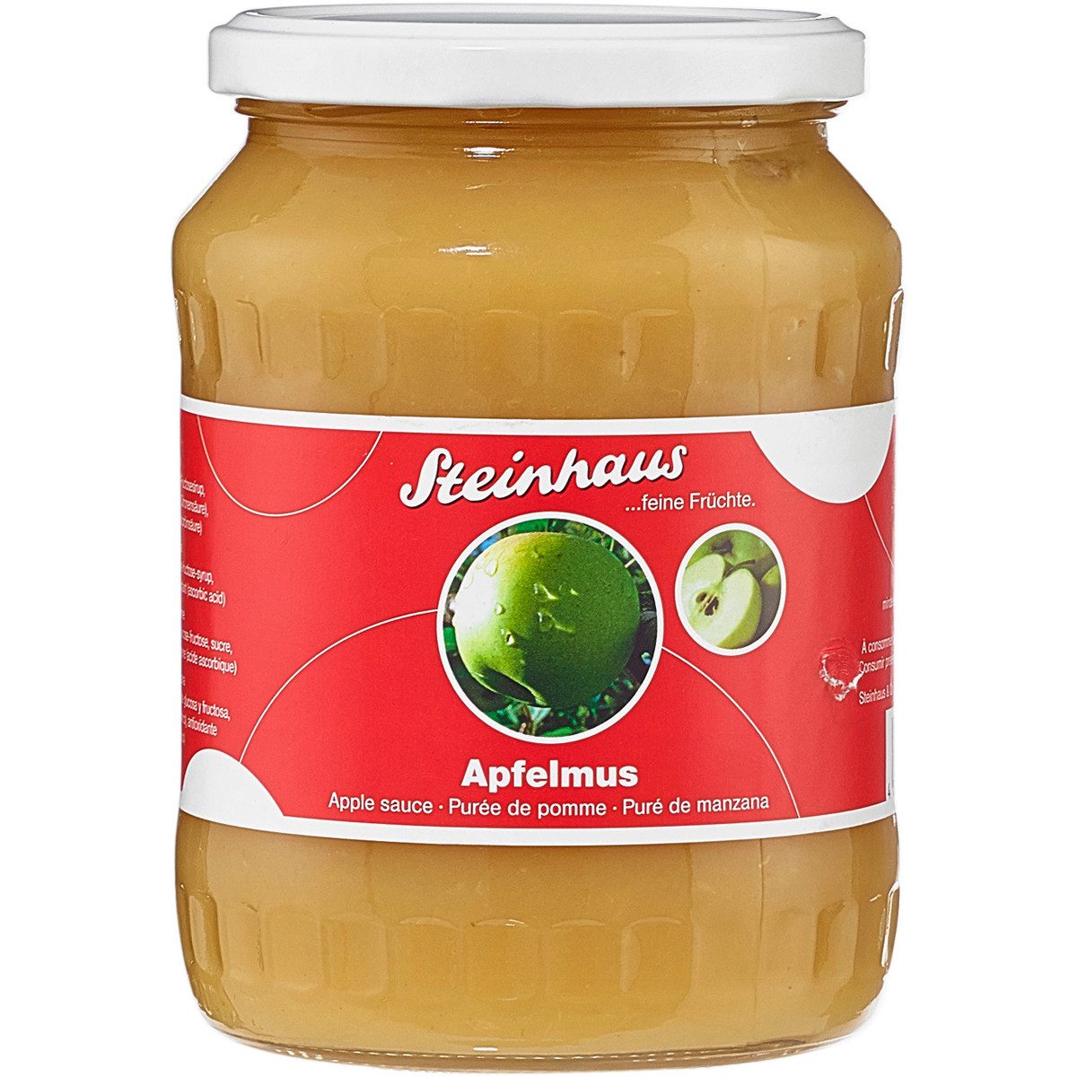 Steinhaus Obstkonserve, Steinhaus Apfelmus feine Früchte fruchtig süß fein püriert 700g
